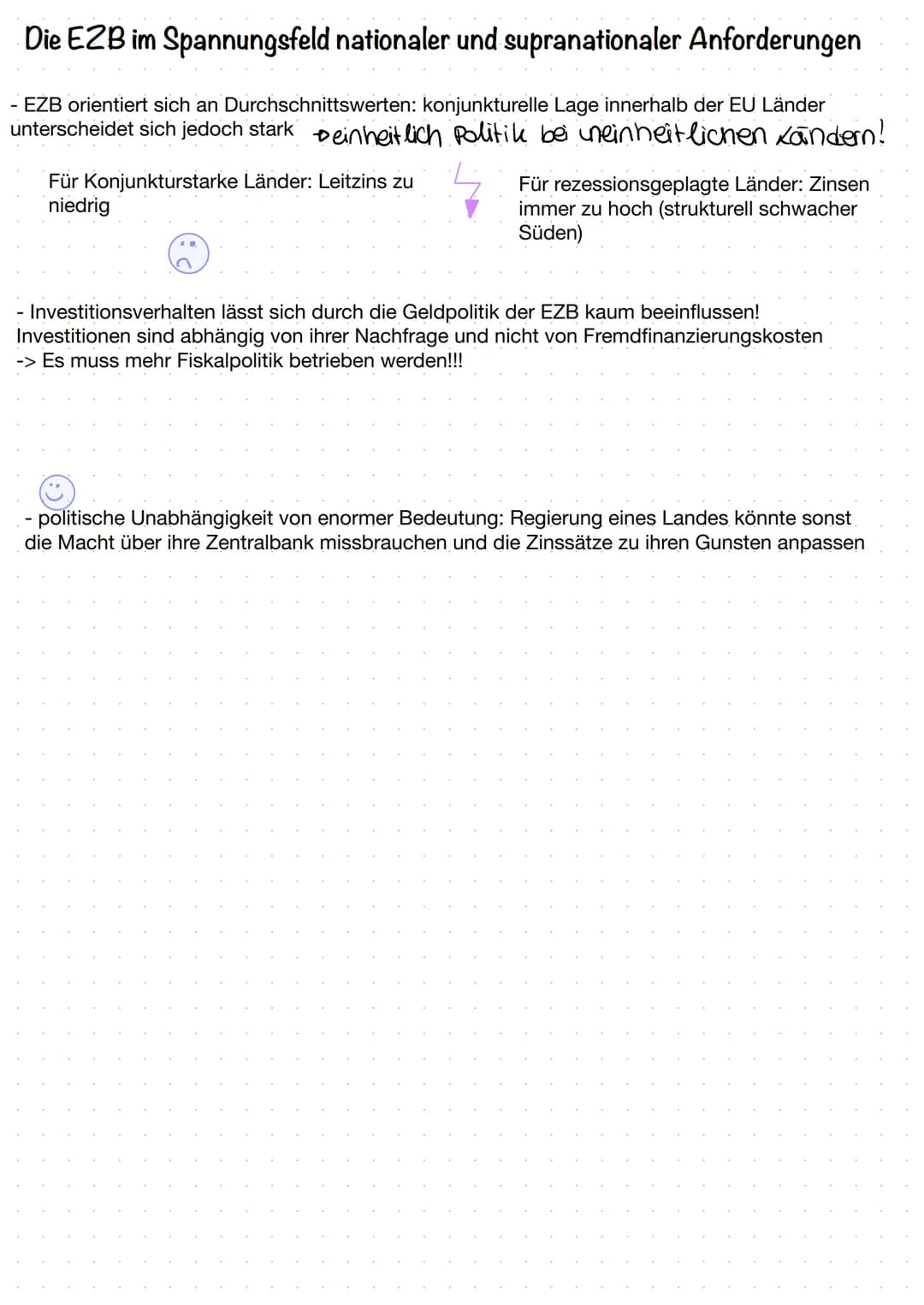 # Die Geldpolitik der Europäischen Zentralbank

Grundlegendes:
- Sitz in Frankfurt
- Gründung 1998

Zentrales Ziel: Gewährleistung der Preis