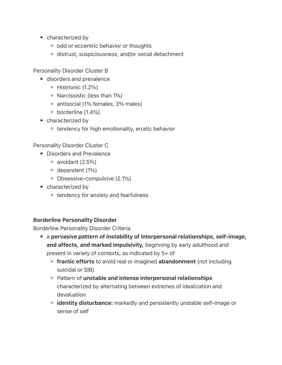 # Personality Disorders

How the DSM defines "personality traits"

*   enduring patterns of perceiving, relating to, and thinking about the 