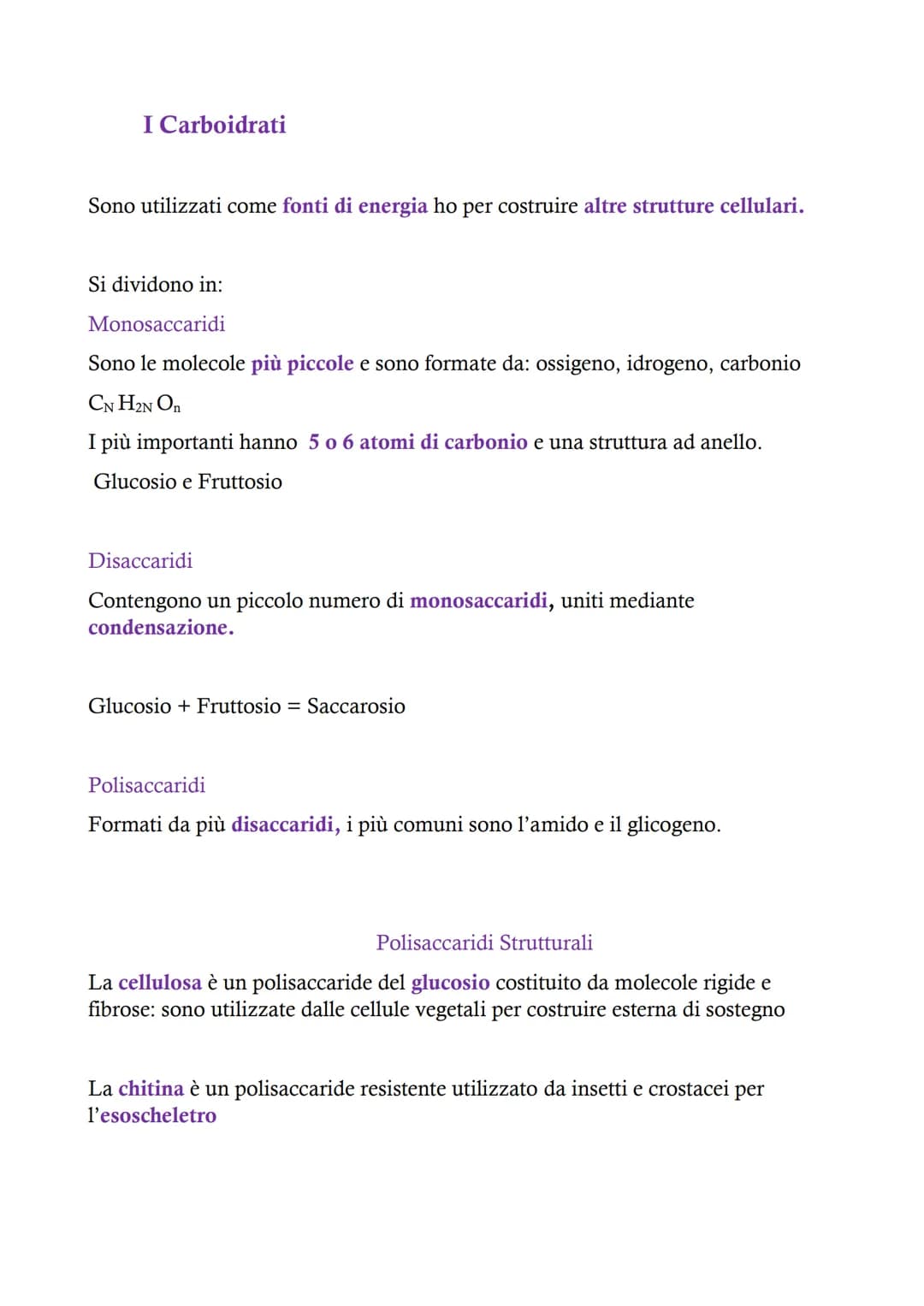 # Le Biomolecole

Una biomolecola è un composto chimico che riveste un ruolo importante negli
esseri viventi. Sono composte essenzialmente d