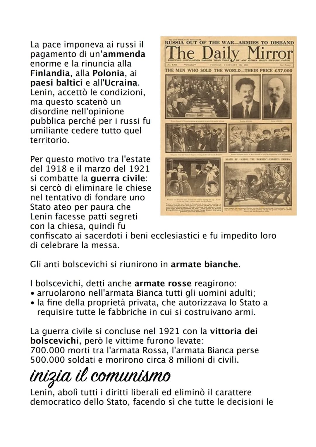 # Rivoluzione russa

La rivoluzione russa è stato un evento sociopolitico, avvenuto
in Russia nel 1917, che diede inizio alla Repubblica Soc