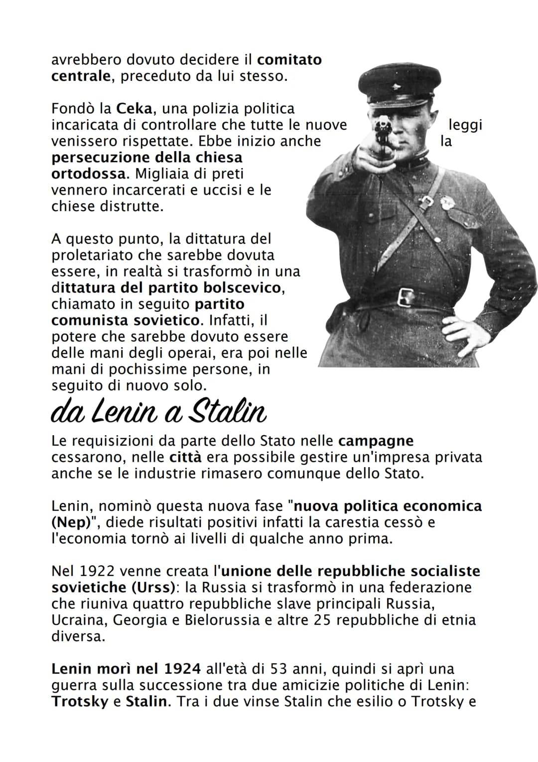 # Rivoluzione russa

La rivoluzione russa è stato un evento sociopolitico, avvenuto
in Russia nel 1917, che diede inizio alla Repubblica Soc