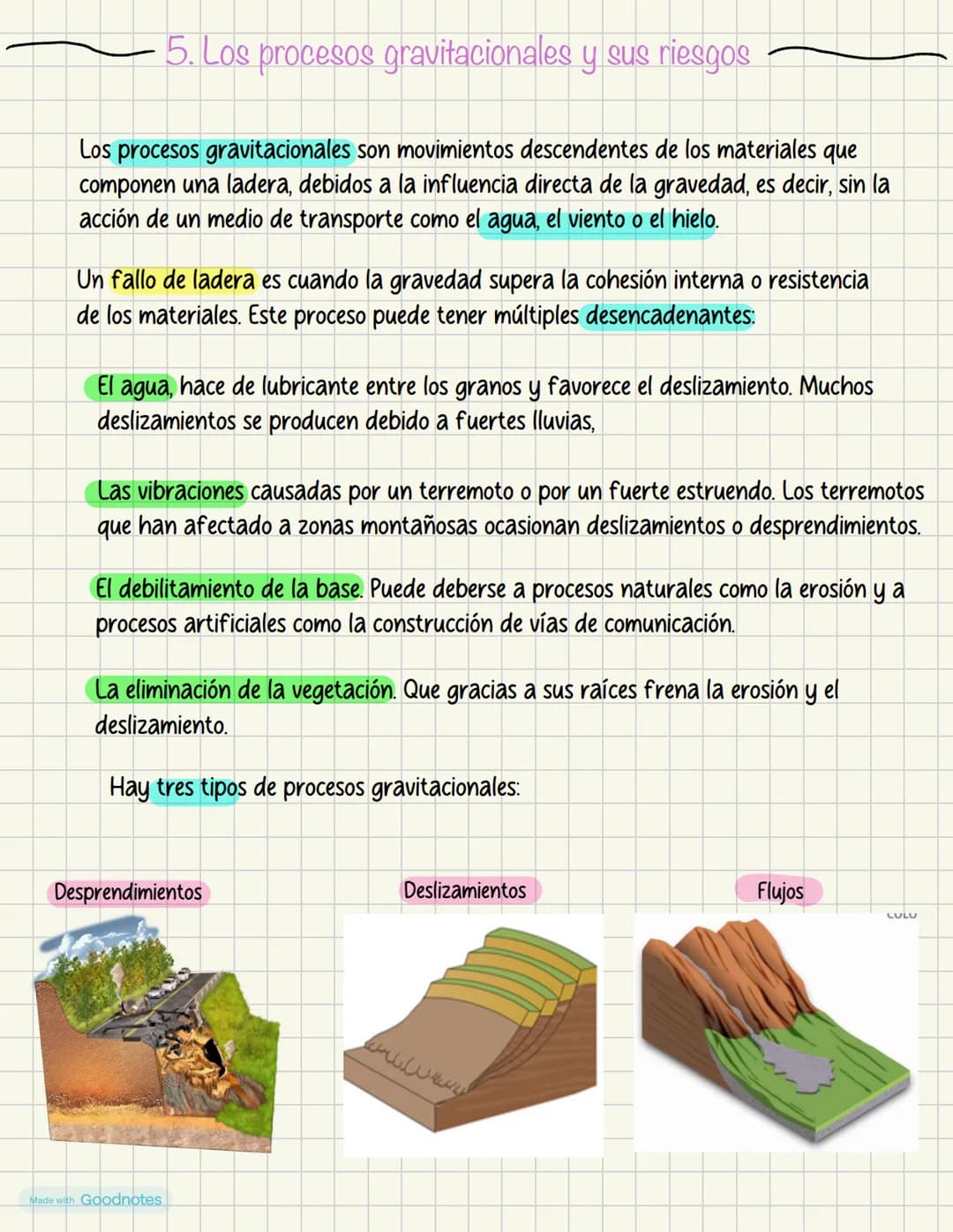 # Procesos geológicos externos

2.LA METEORIZACIÓN

La meteorización es la alteración o descomposición que experimentan las rocas cerca de
l