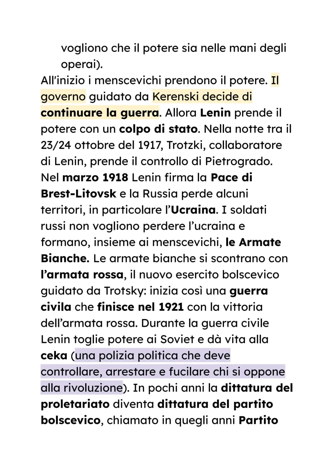 # LA RIVOLUZIONE RUSSA E LO STALINISMO

Nel 1917 la situazione in Russia è disastrosa. in
febbraio, a pietrogrado le autorità decidono
di co