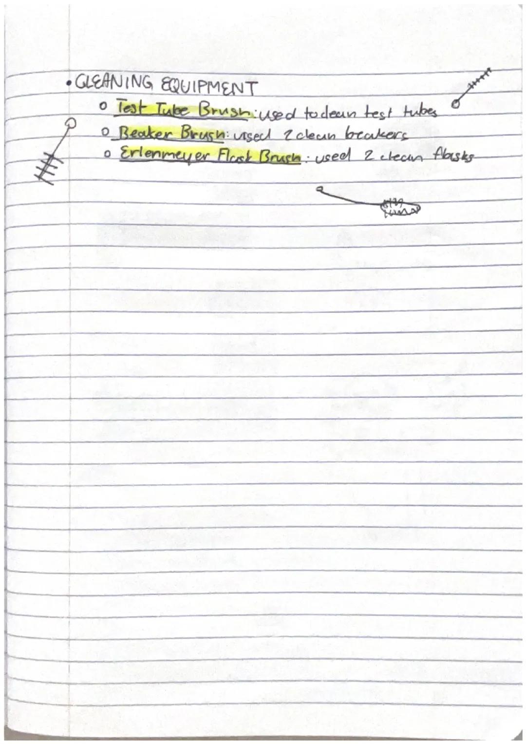 Physical Science
THE BASICS: LAB EQUIPMENT
Lab Equipment
• GLASSWARE
08/28/2023
• Graduated Cylinder: Makes precise volume
measurements of l