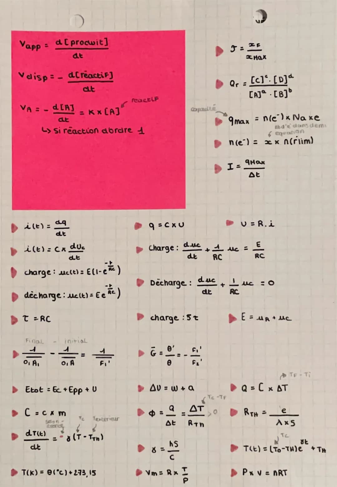 # FORMULES

kes'applique que
à H2o He lautopro)

ke =
$[H30^+] [HO^-]$

= $10^{-pke}$

pke = - log ke

= 14 (à 15°C)

Si base Forte: PH = pk
