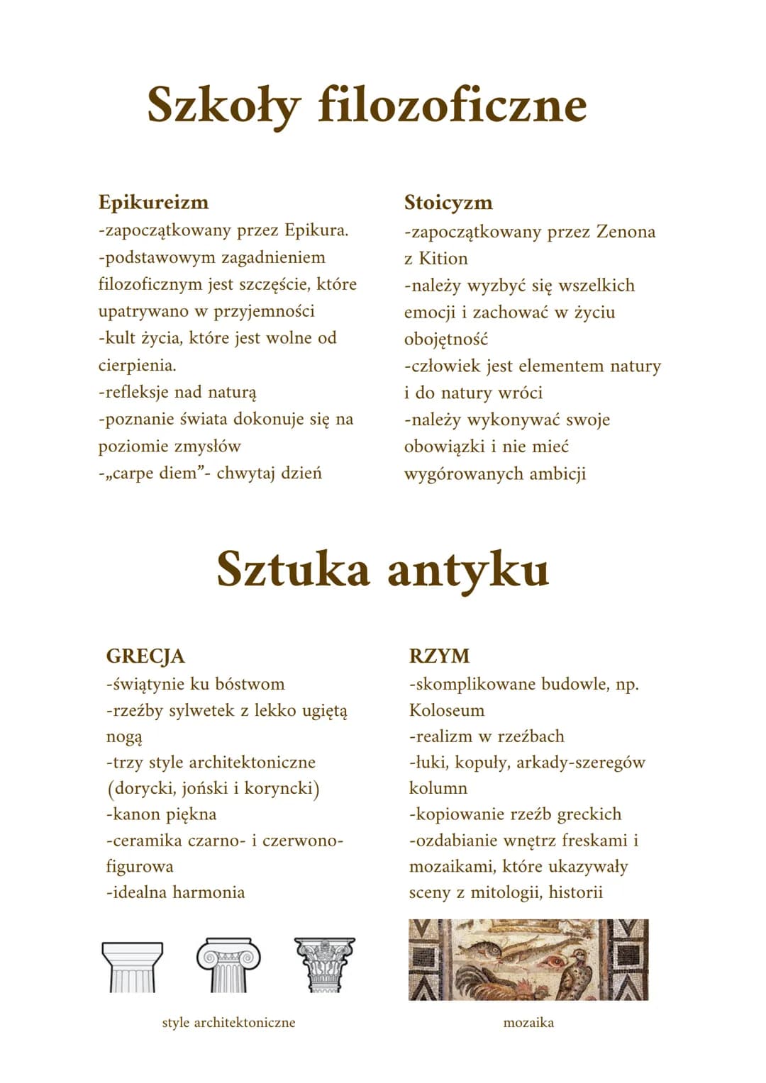 # Antyk/ Starożytność

Informacje ogólne

początek: przełom IX i VII p.n.e.

koniec: 476 n.e. → upadek Cesarstwa Zachodniorzymskiego

Nazw a