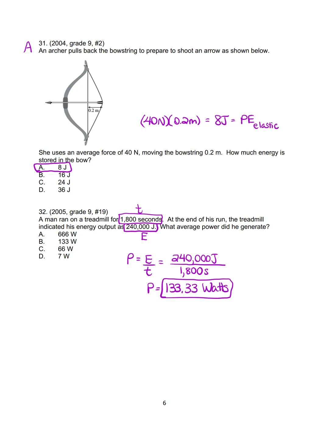Name:

Date:

HIP Work and Energy Study Guide 2023

Define each of the following terms:
1. Potential energy: stored energy due to an object'
