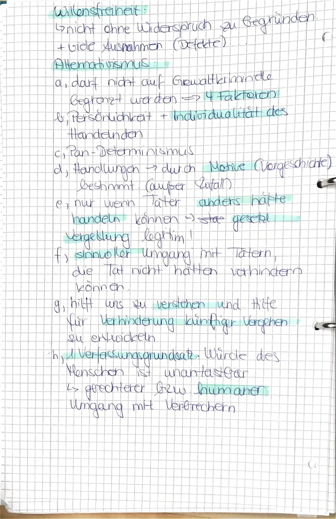 Was ist Schuld? > SchuldBegriffe

rechtlich /gesetzlich:
-> Verstop gegen ein gettendes Gesetz
(+Beweis der Tat)" Ausnahme: z.B. Notwehr
<4>