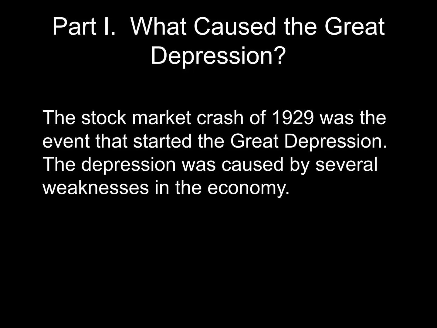 # Great Depression & New Deal

STAGE
Tark

"... the only thing we have to fear is fear itself"
cesta a
PAR
PRICA
MASH
Con
MBI
CITY
TOBER M. 
