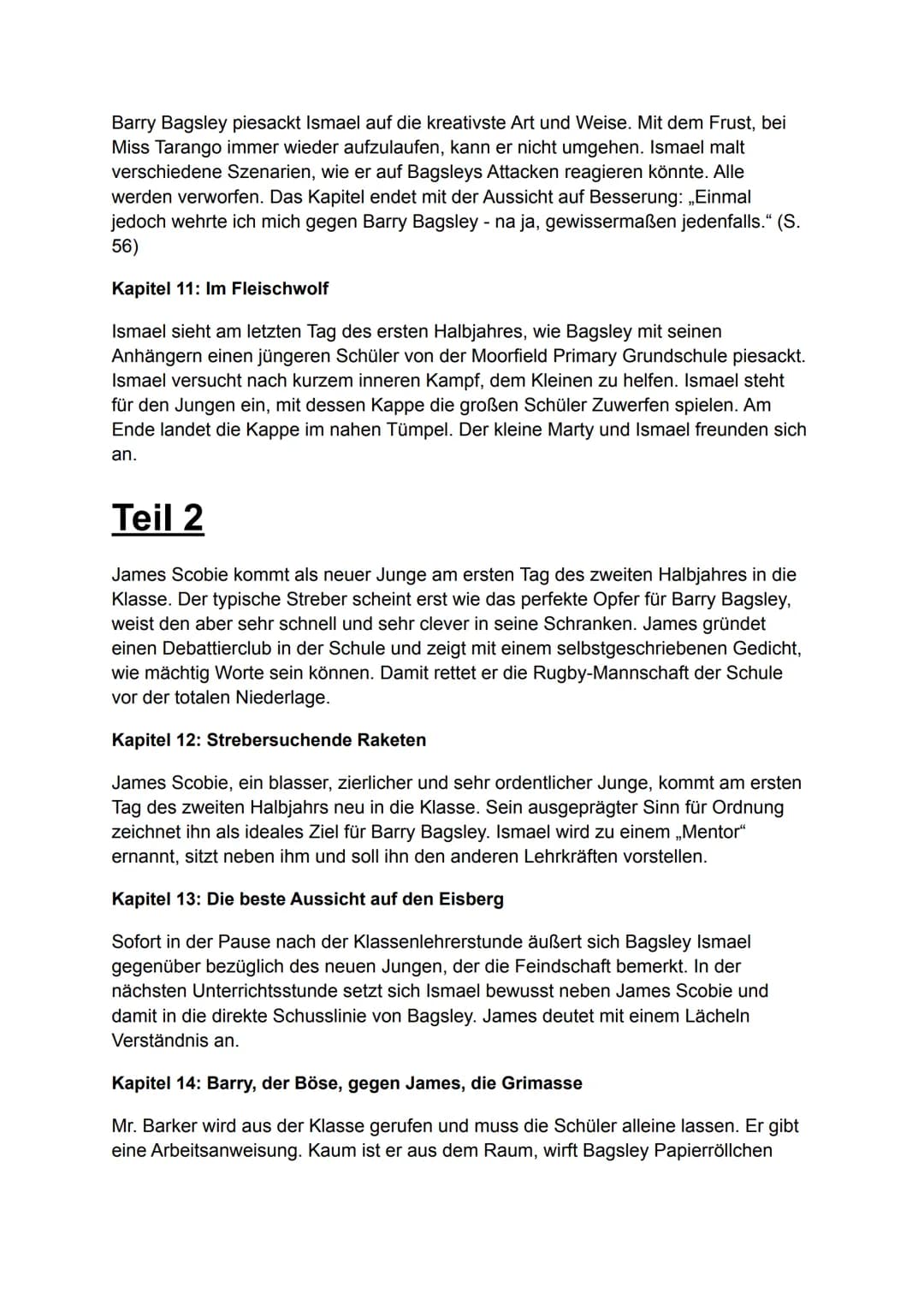 # Nennt mich nicht Ismael

Inhaltsangabe/Zusammenfassung

2006 erschien der Jugendroman „Don't Call Me Ishmael!" des australischen Autors
Mi