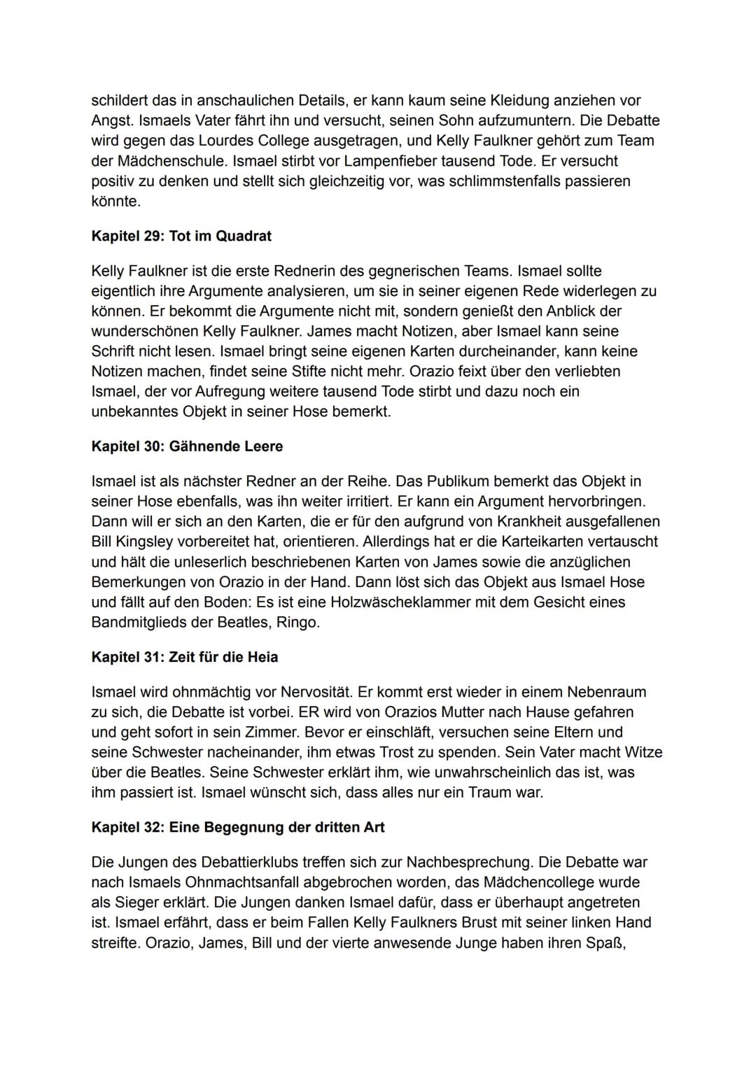 # Nennt mich nicht Ismael

Inhaltsangabe/Zusammenfassung

2006 erschien der Jugendroman „Don't Call Me Ishmael!" des australischen Autors
Mi