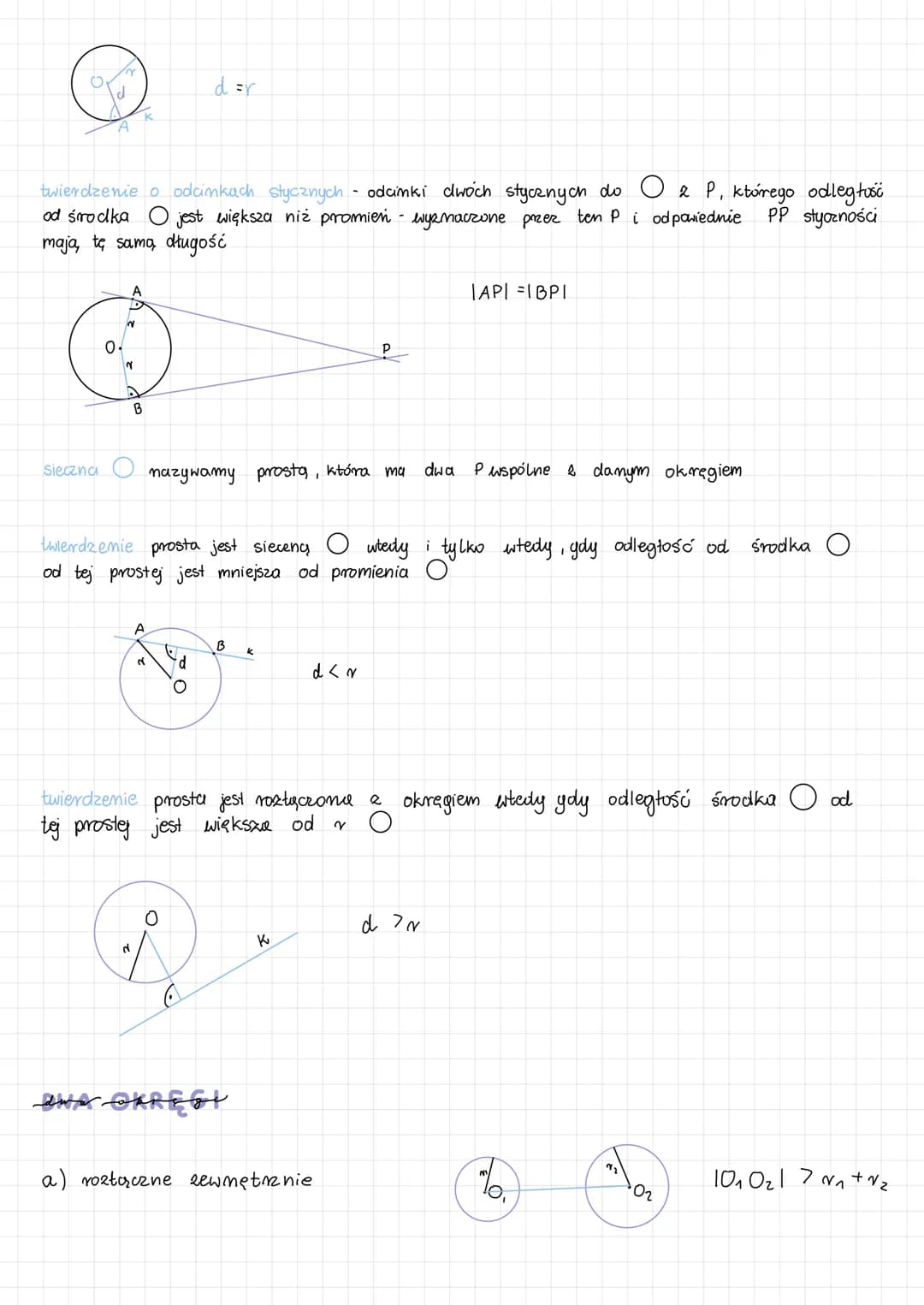 # geometria płaska

## POWTÓRZENIE

Symetvalna odcinka-drieli go na pół i jest do niego prostopadła

twierdzenie o sym odc. - sym. odc. to e