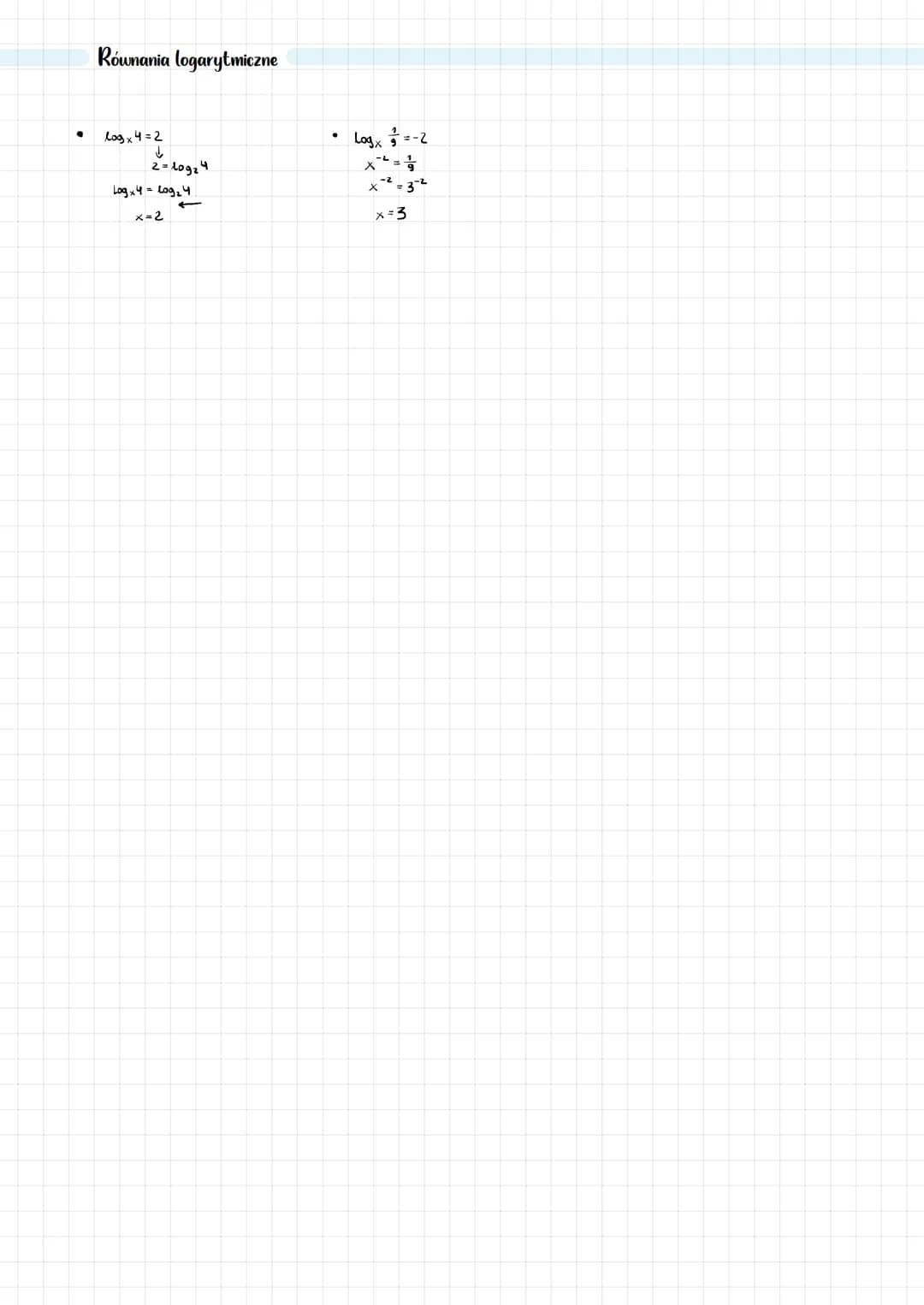 # FUNKCJA LOGARYTMICZNA

Definicja

*   $log_a b = c \rightarrow a^c = b 	 a > 0, a \neq 1 , b > 0$

*   wykresy funkcji logarytmicznej:

1)