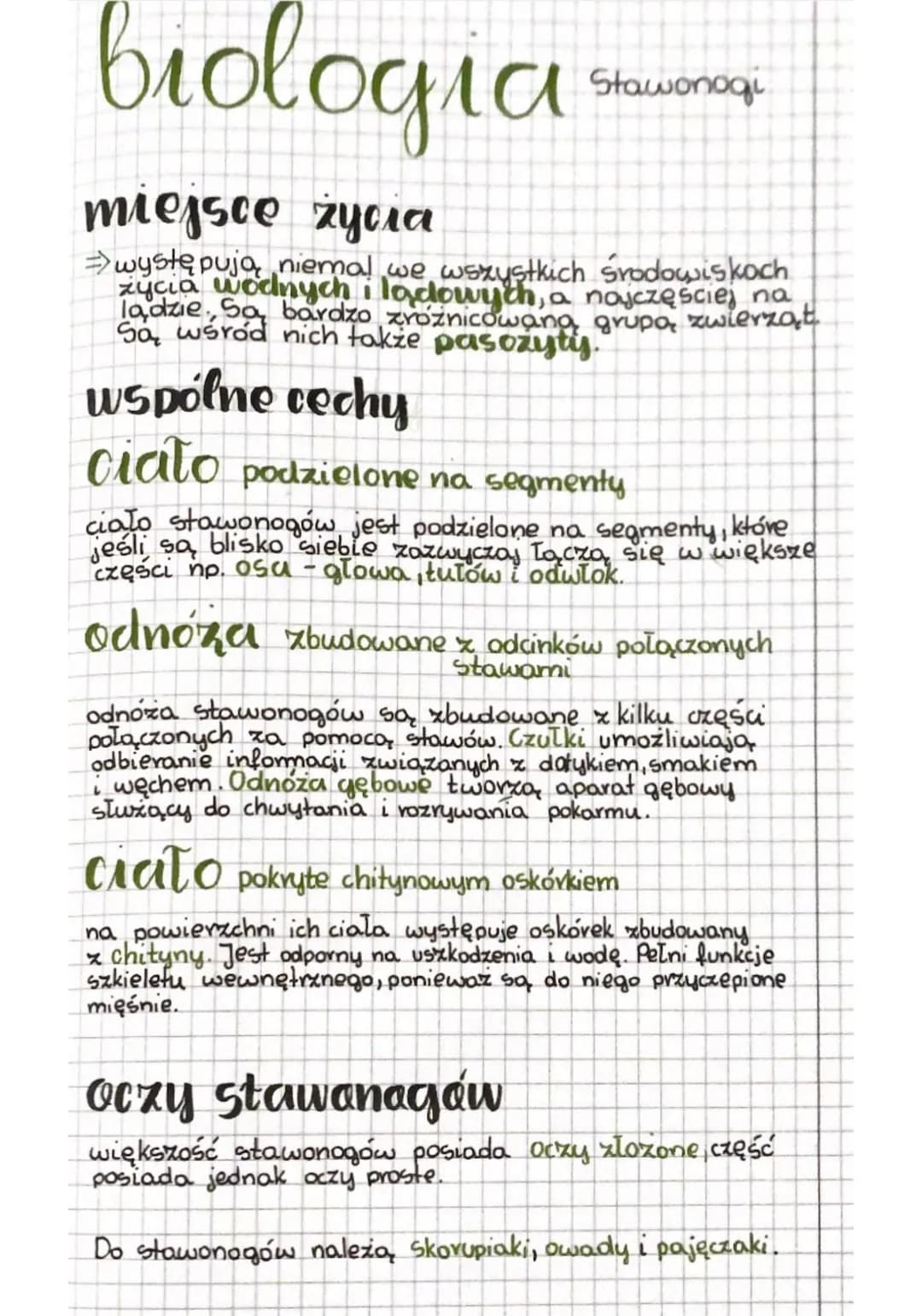 # biologia Stawanogi

## miejsce życia

$
Rightarrow$ występują niemal we wszystkich środowiskoch
życia wodnych i lodowych, a najczęściej na