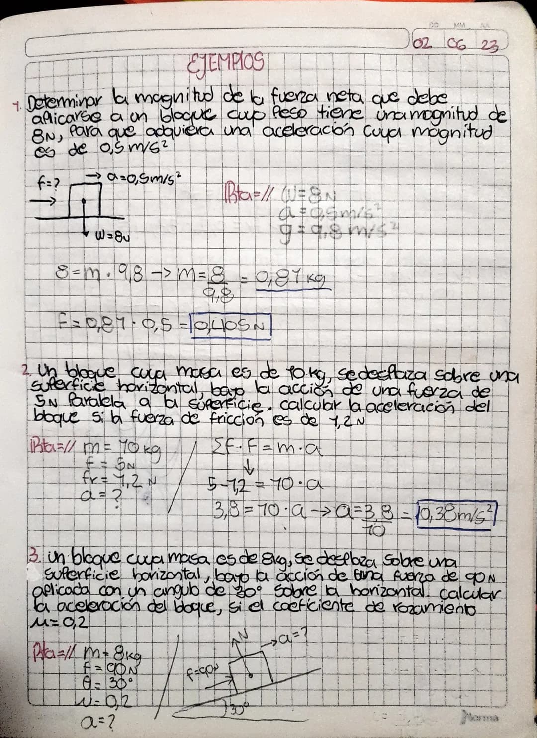 SEGUNDA LEY DE
NEWTON -
DINÁMICA
MM AA
Para que un doyeto se Mueva rapidamente, debes
aflicane Mucha fuerza, for ejemplo, al empuyar un
cano