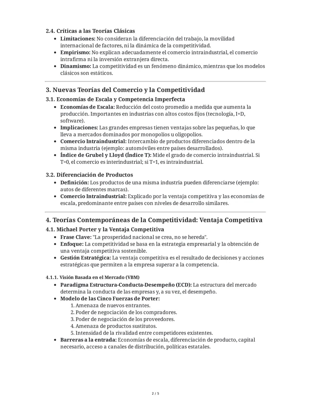 Resumen Extendido: De la Ventaja Comparativa a la Ventaja
Competitiva y las Teorías de la Competitividad
1. Introducción General
La competit
