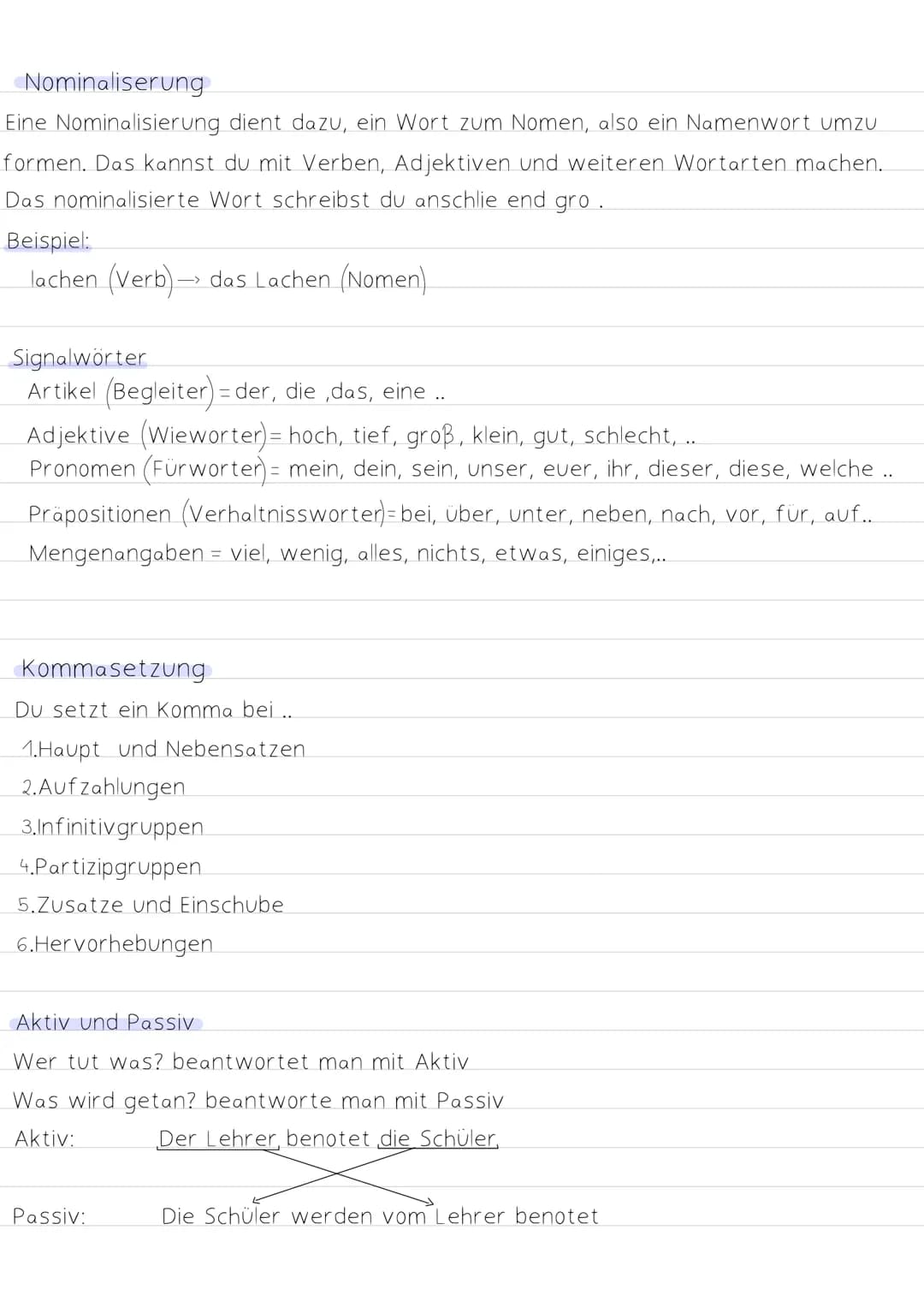 Deutsche Pio

Prüfung Satzglieder

Subjekt: Wer oder Was?

Pradikat: Was geschieht/Was passiert?

Objekt:

-Akkusativ: Wen oder Was?

-Dativ