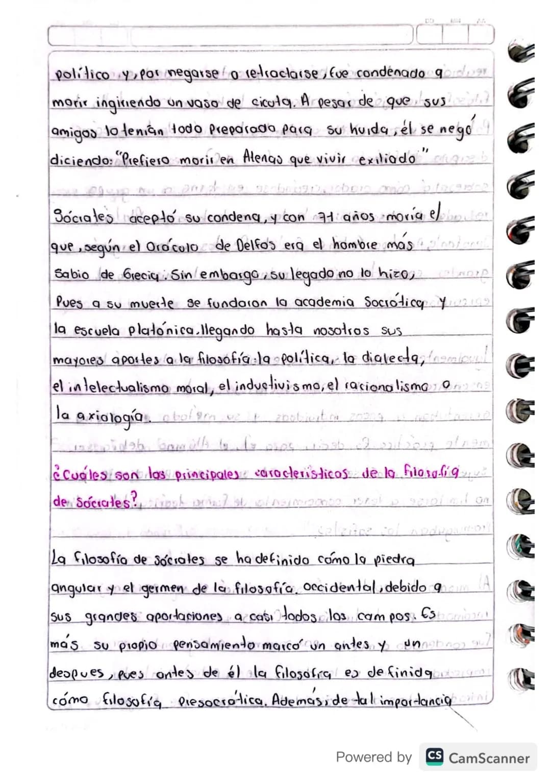 Sociales (Σωκρατης) (470-3994.C)

Su filosofía marcó un antes y un después en la historiq. Se
Considera que con el comienza una nueva forma 