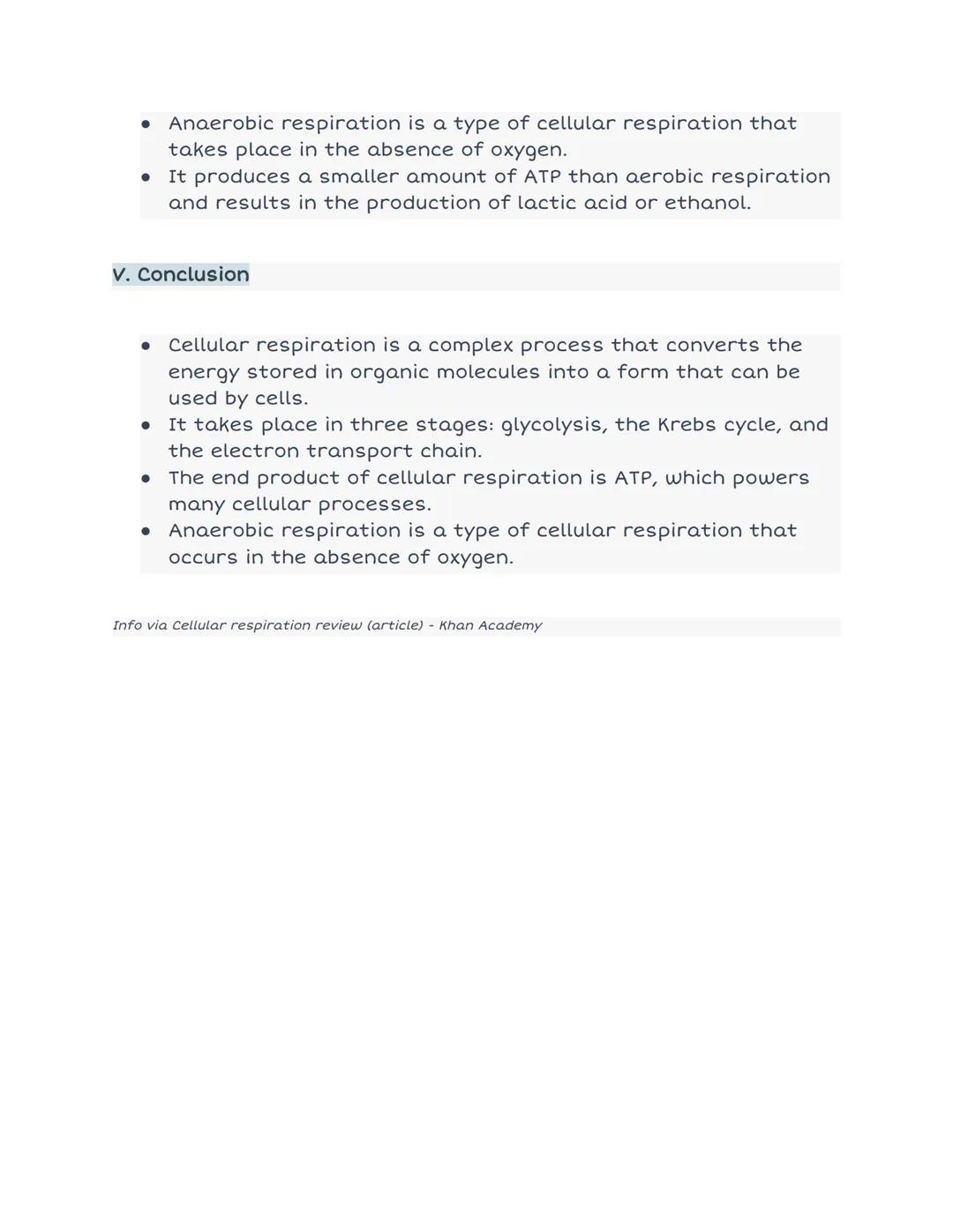 # CELLULAr Respiration

I. Introduction

- Cellular respiration is the process by which cells convert the
energy stored in organic molecules