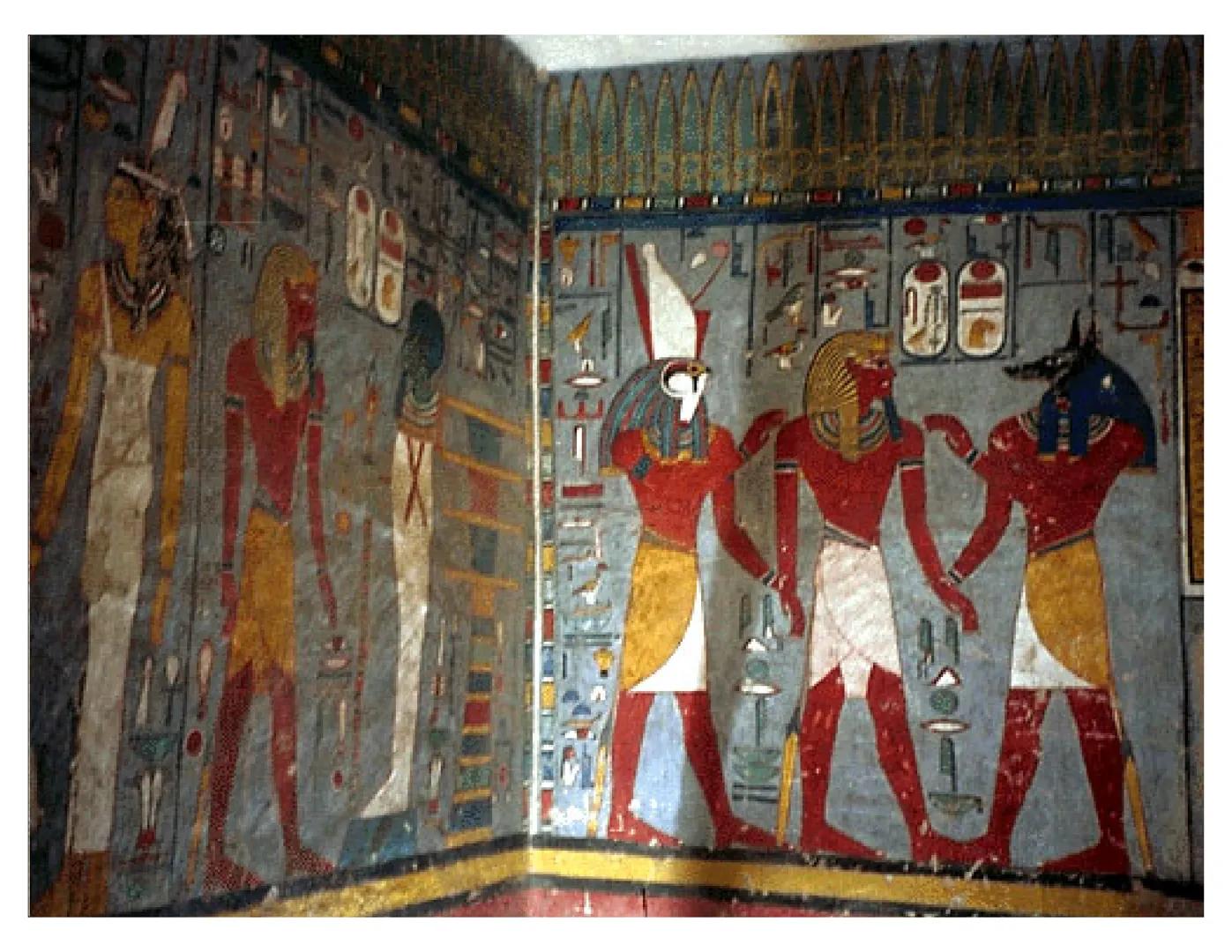 ARCHITECTURE ARCHITECTURE: The
ancient Egyptians built their
pyramids, tombs, temples
and palaces out of STONE,
the most durable of all
buil