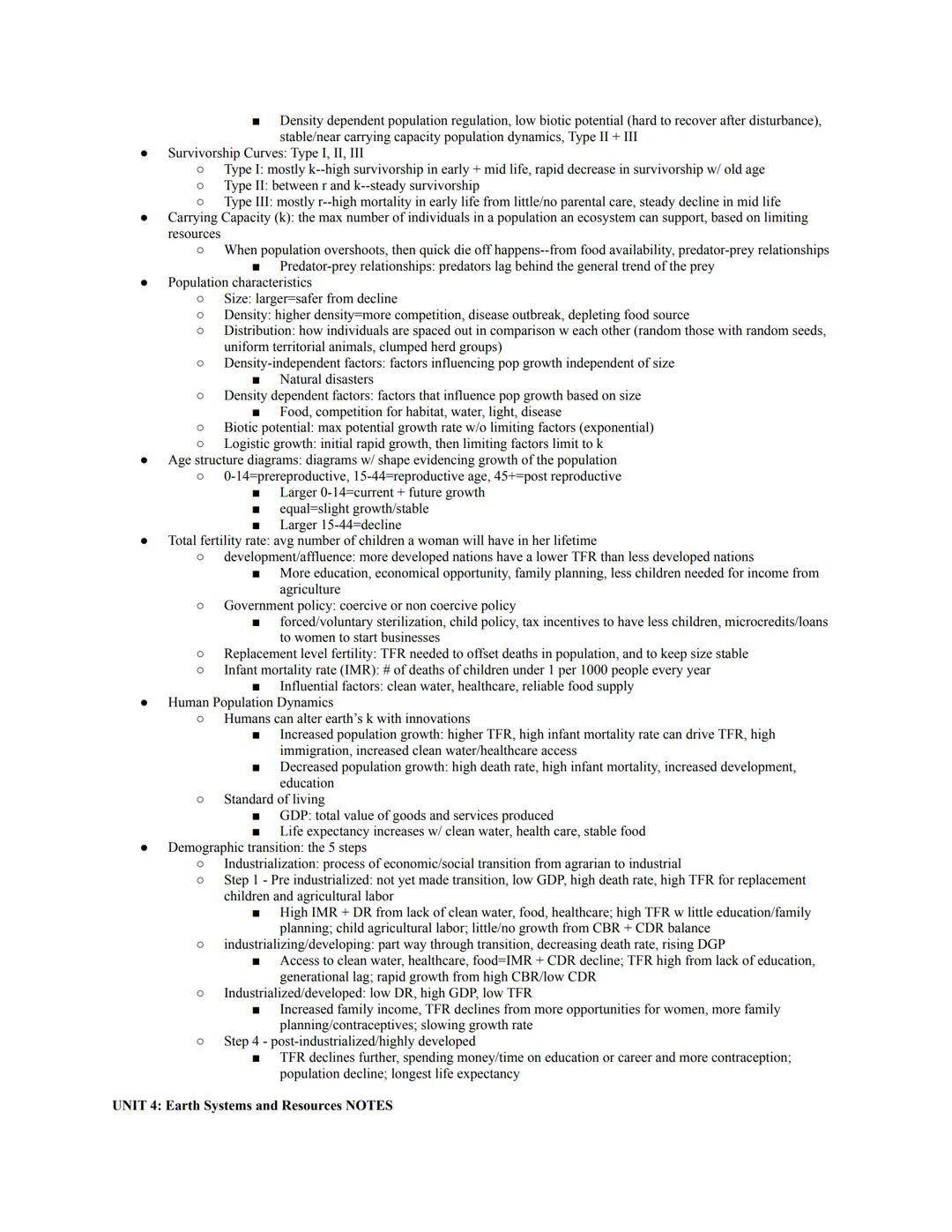 *notes on only the higher weighted units... 2.4 notes FRQ tips

Official Exam Content Weighting:
Unit 1: The Living World: Ecosystems (6-8%)