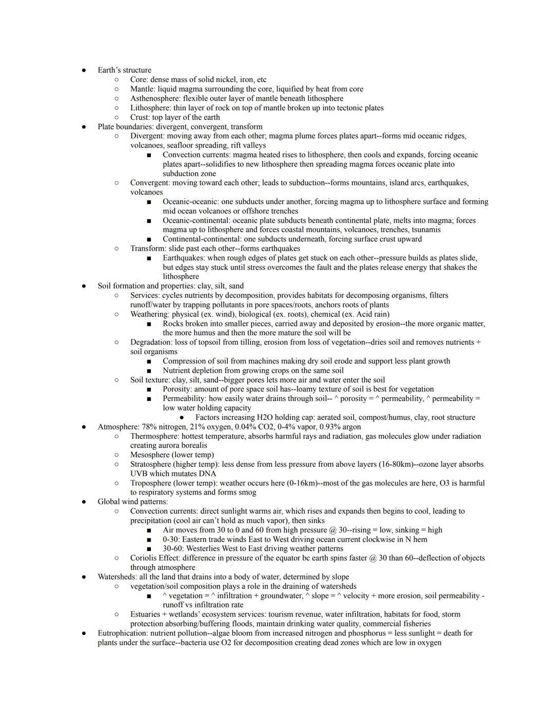 *notes on only the higher weighted units... 2.4 notes FRQ tips

Official Exam Content Weighting:
Unit 1: The Living World: Ecosystems (6-8%)