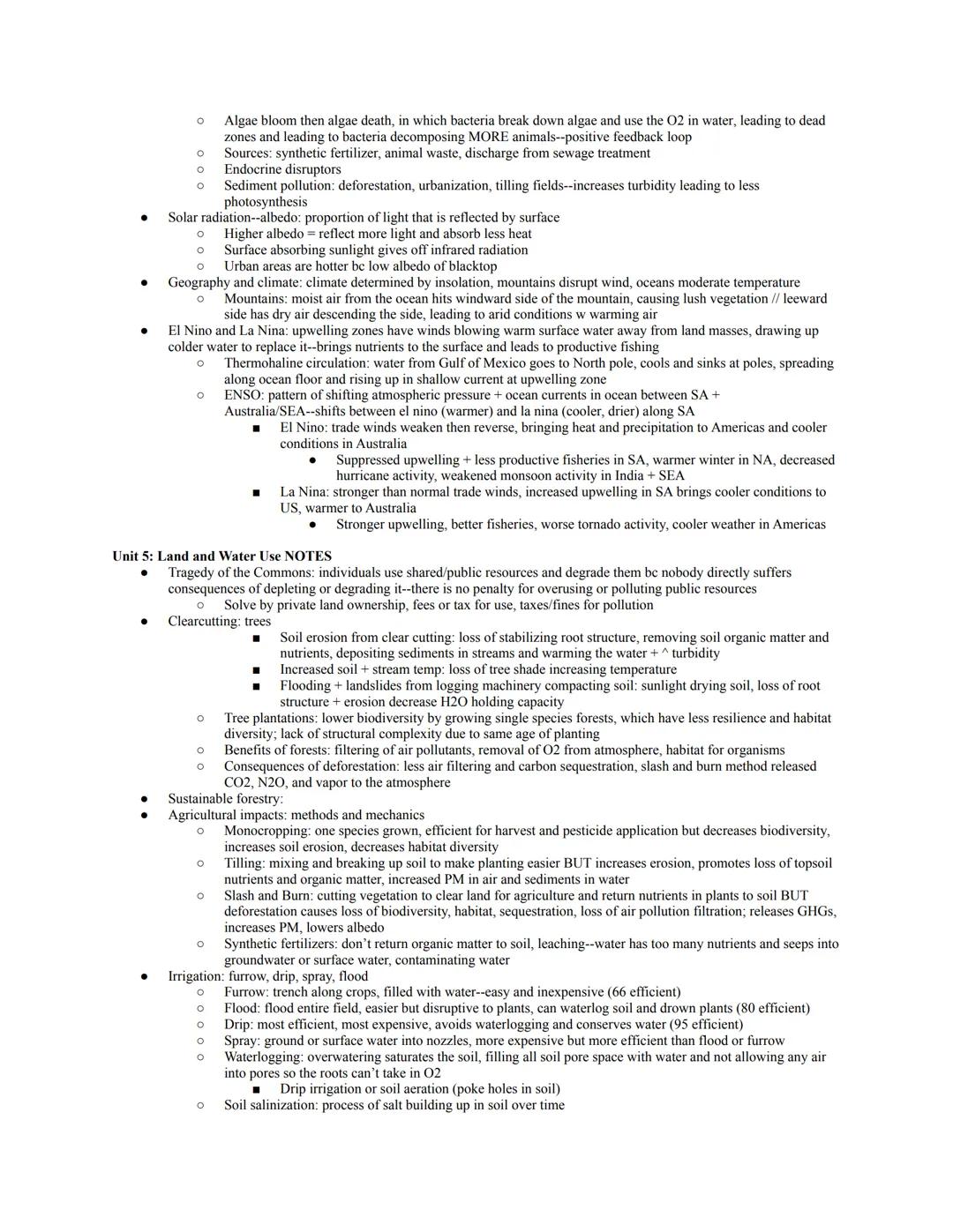*notes on only the higher weighted units... 2.4 notes FRQ tips

Official Exam Content Weighting:
Unit 1: The Living World: Ecosystems (6-8%)