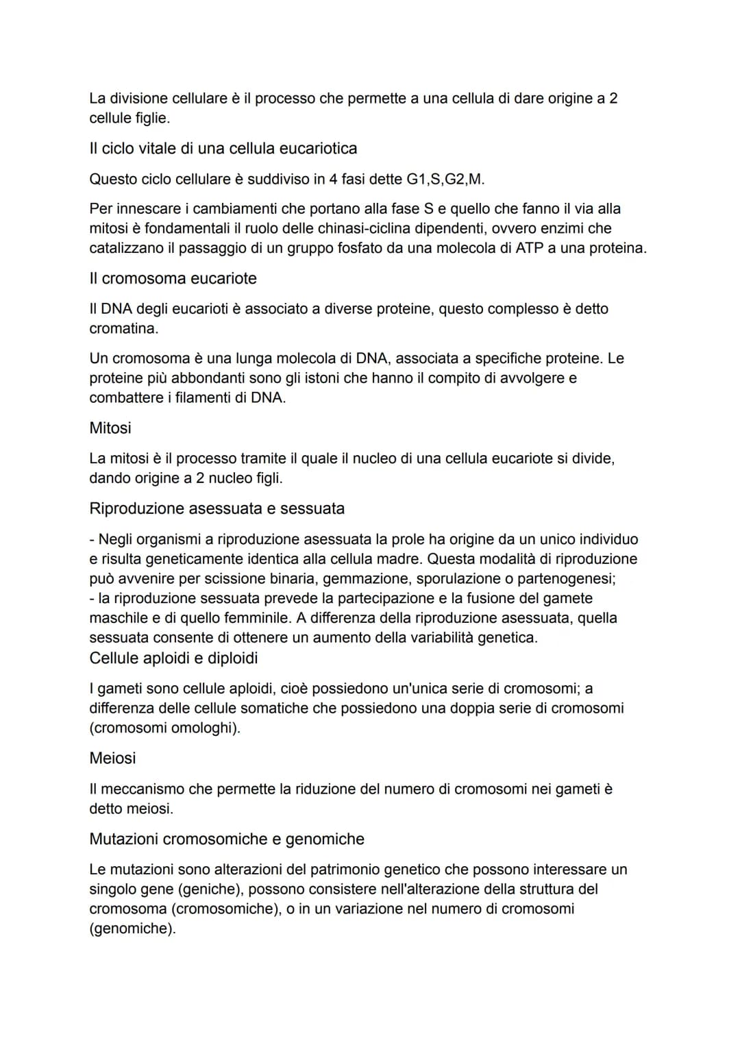 # Introduzione alla biologia

"L'aspetto fondamentale che distingue un organismo vivente da un oggetto
inanimato è la capacità di riprodursi