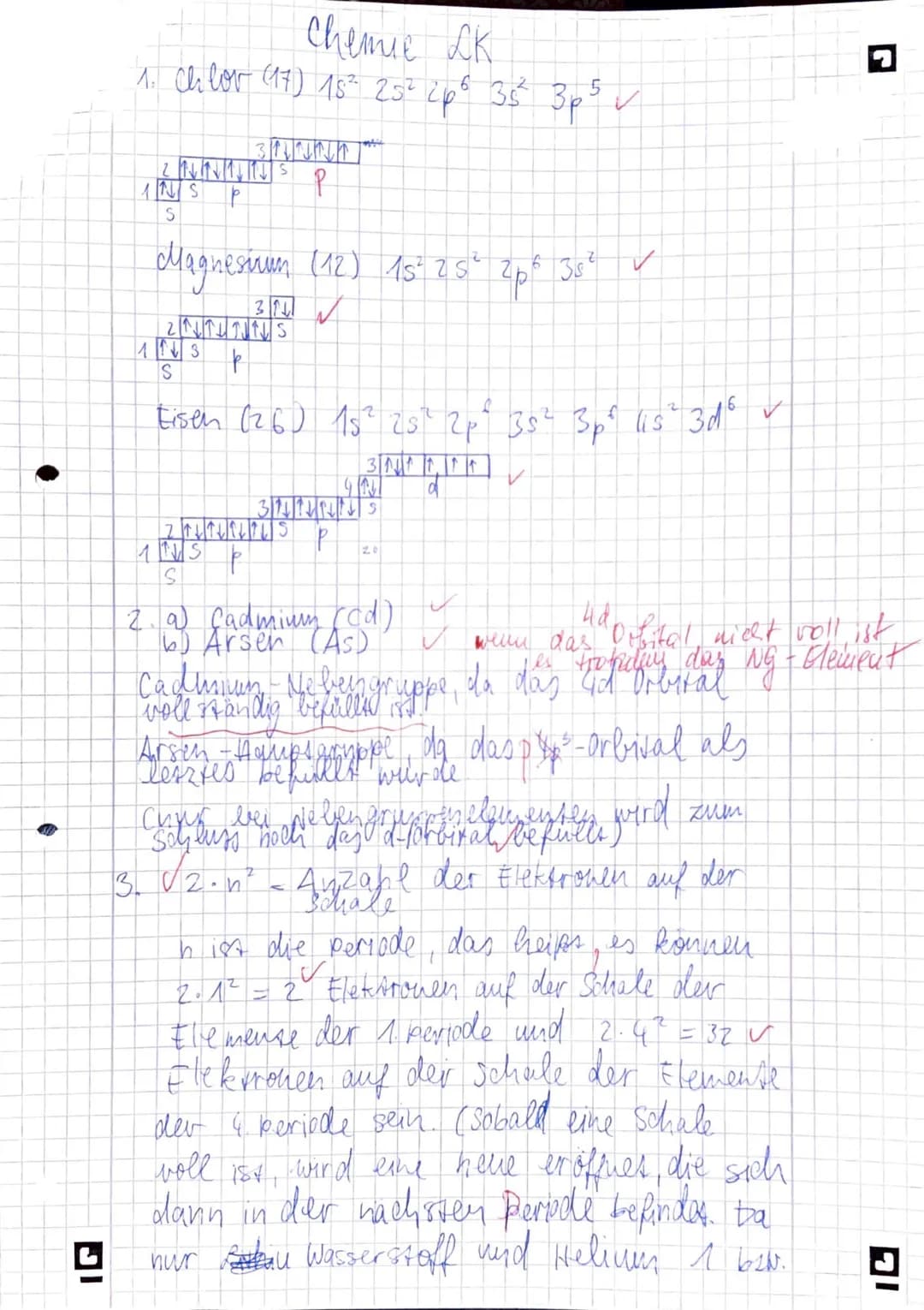 11 Klasse

LK 30 Minuten

Variante 2

14P
gesamt: 25 Punkte
Atommodell, Quantenzahlen, Elektronenkonfiguration, Kästchenschema
1. Geben Sie 