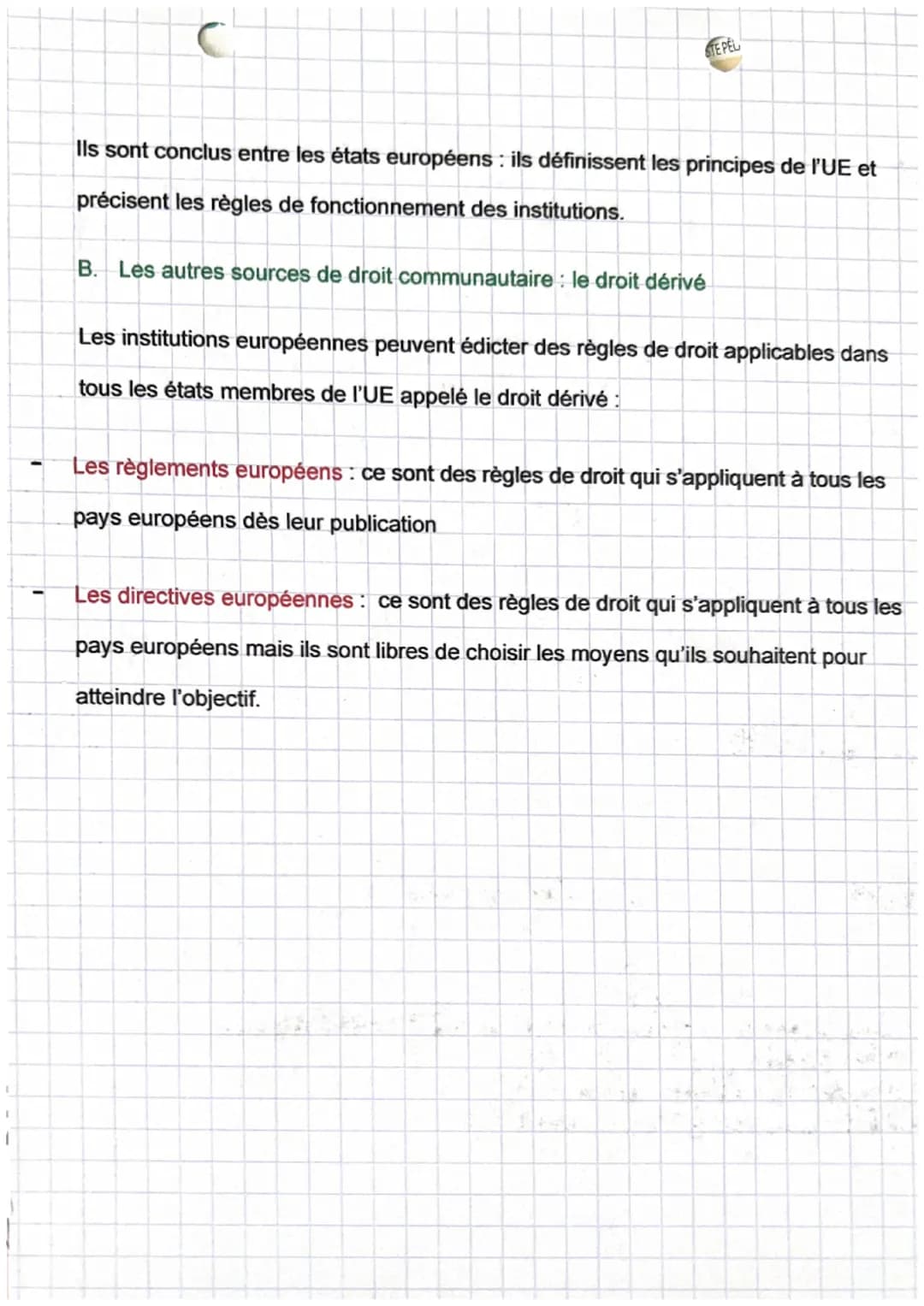 # droit
Chapitre 3

Chapitre 3 : les sources du droit

Les modes de création des règles de droit qui sont divers : elles sont généralement
é