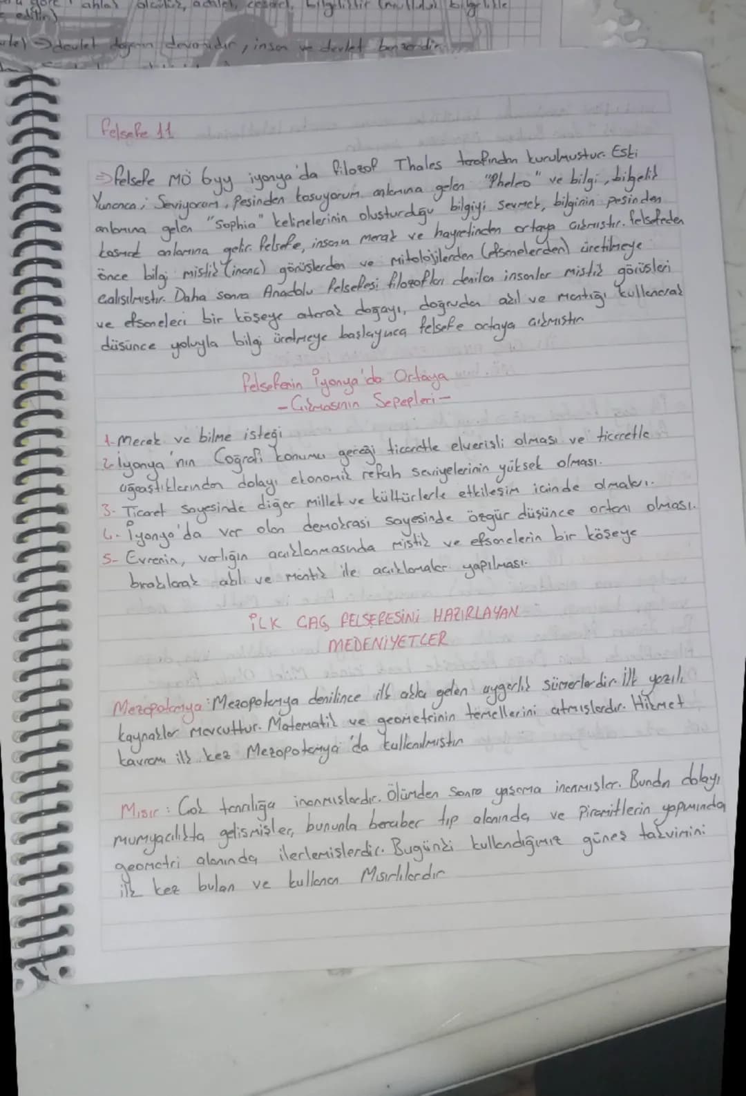 - ahl
- hel Sidevlet dagen demonider, inson ve devlet bansa din

# Pelsafe 11

- felsefe MO byy iyonya'da filozof Thales trafinden kurulmuşt