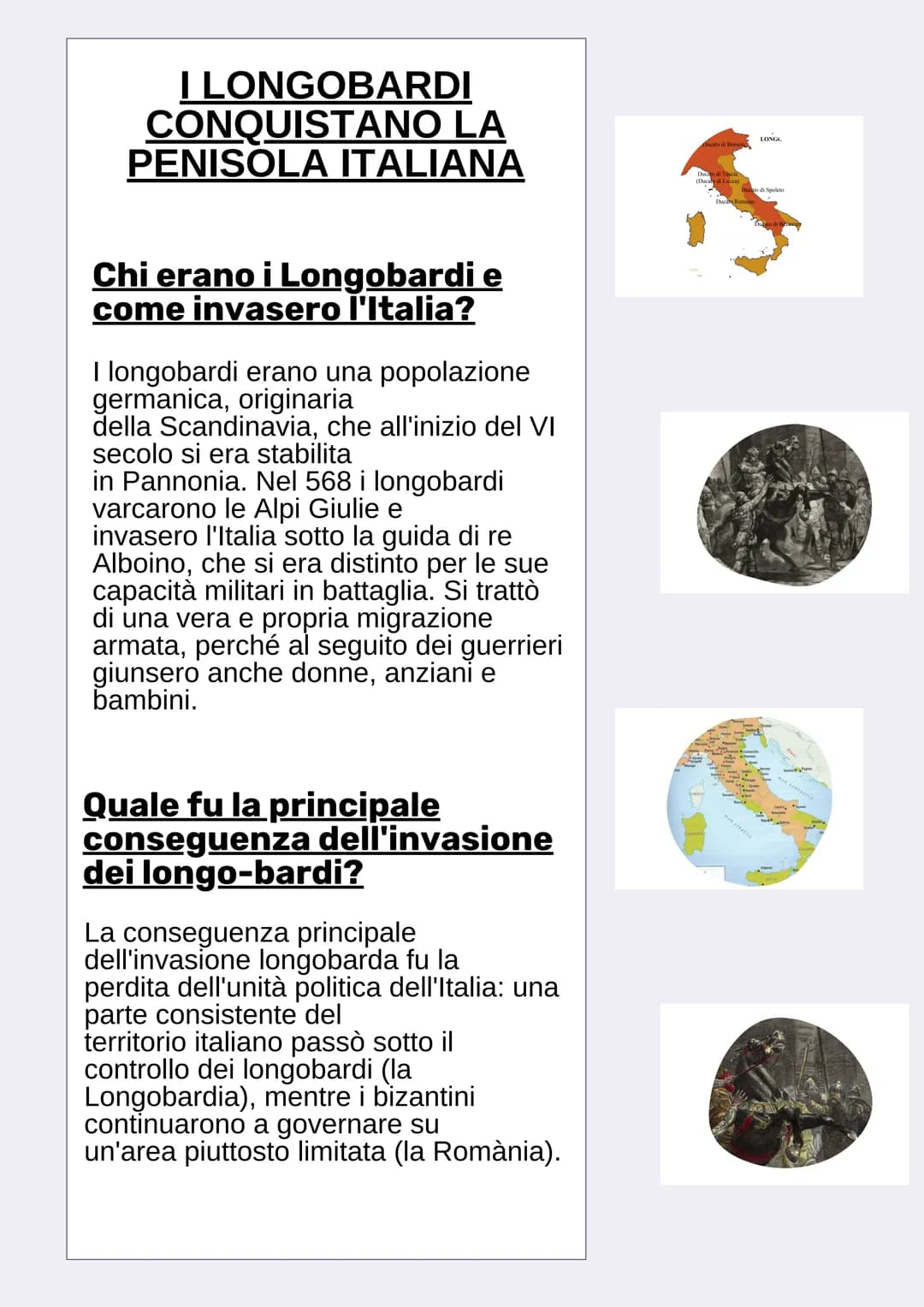 # I LONGOBARDI
# CONQUISTANO LA
# PENISOLA ITALIANA

## Chi erano i Longobardi e
## come invasero l'Italia?

I longobardi erano una popolazi