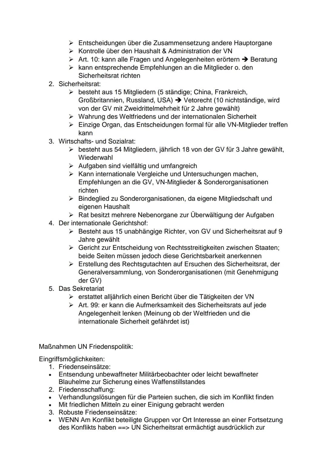 Inhaltsfeld 7: Globale Strukturen und Prozesse:

1. Internationale Friedens- und Sicherheitspolitik:

Sicherheitsbegriff:
Nicht nur Abwesenh