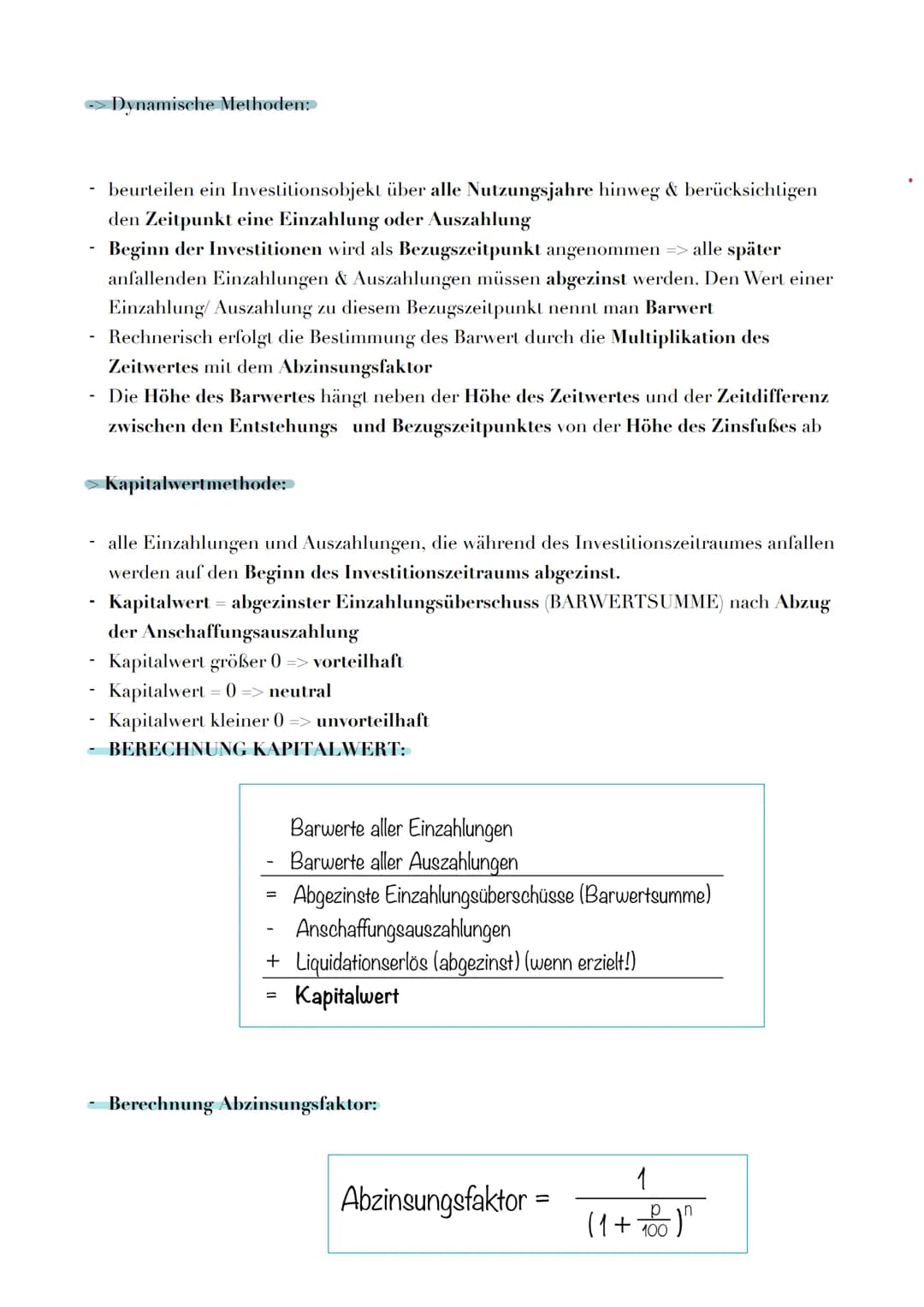 # INVESTITIONEN:

→ Definition:

> Investitionen sind die Verwendung von Finanzmitteln zur Beschaffung betrieblichen
Vermögens
> Investition