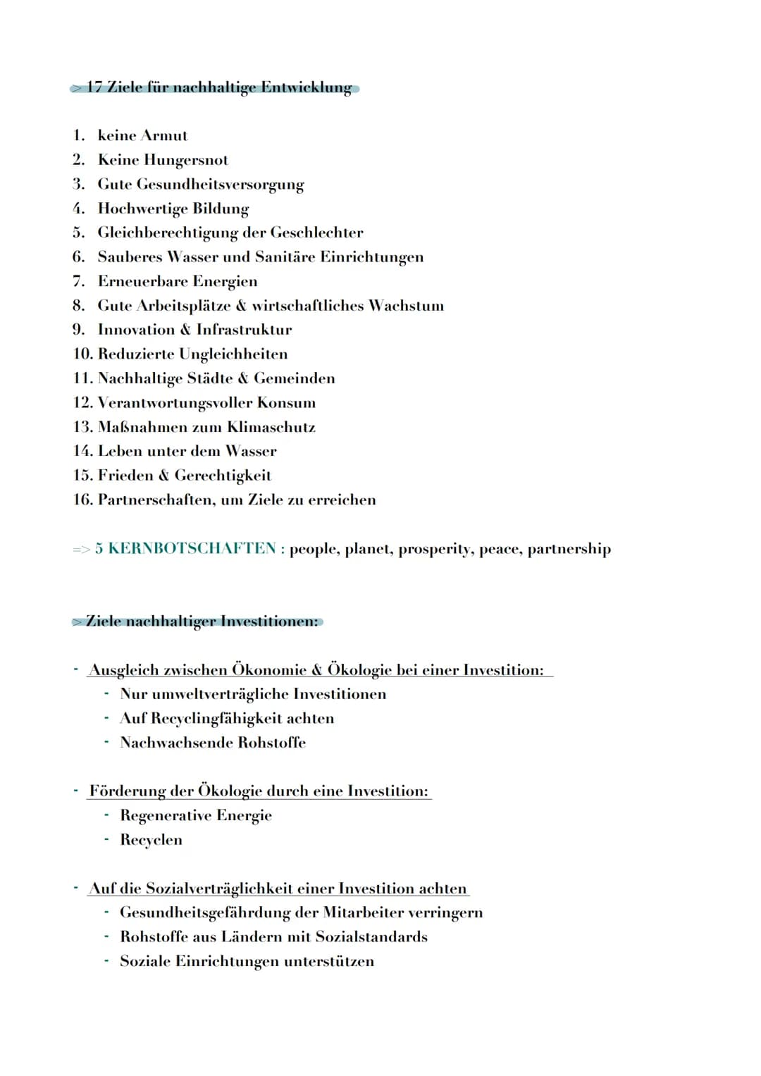 # INVESTITIONEN:

→ Definition:

> Investitionen sind die Verwendung von Finanzmitteln zur Beschaffung betrieblichen
Vermögens
> Investition
