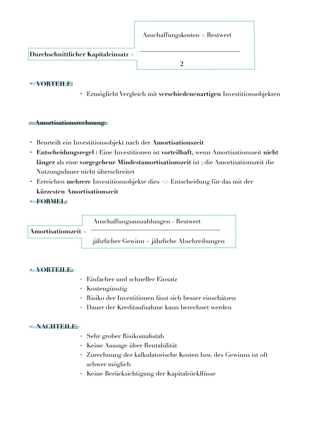 # INVESTITIONEN:

→ Definition:

> Investitionen sind die Verwendung von Finanzmitteln zur Beschaffung betrieblichen
Vermögens
> Investition