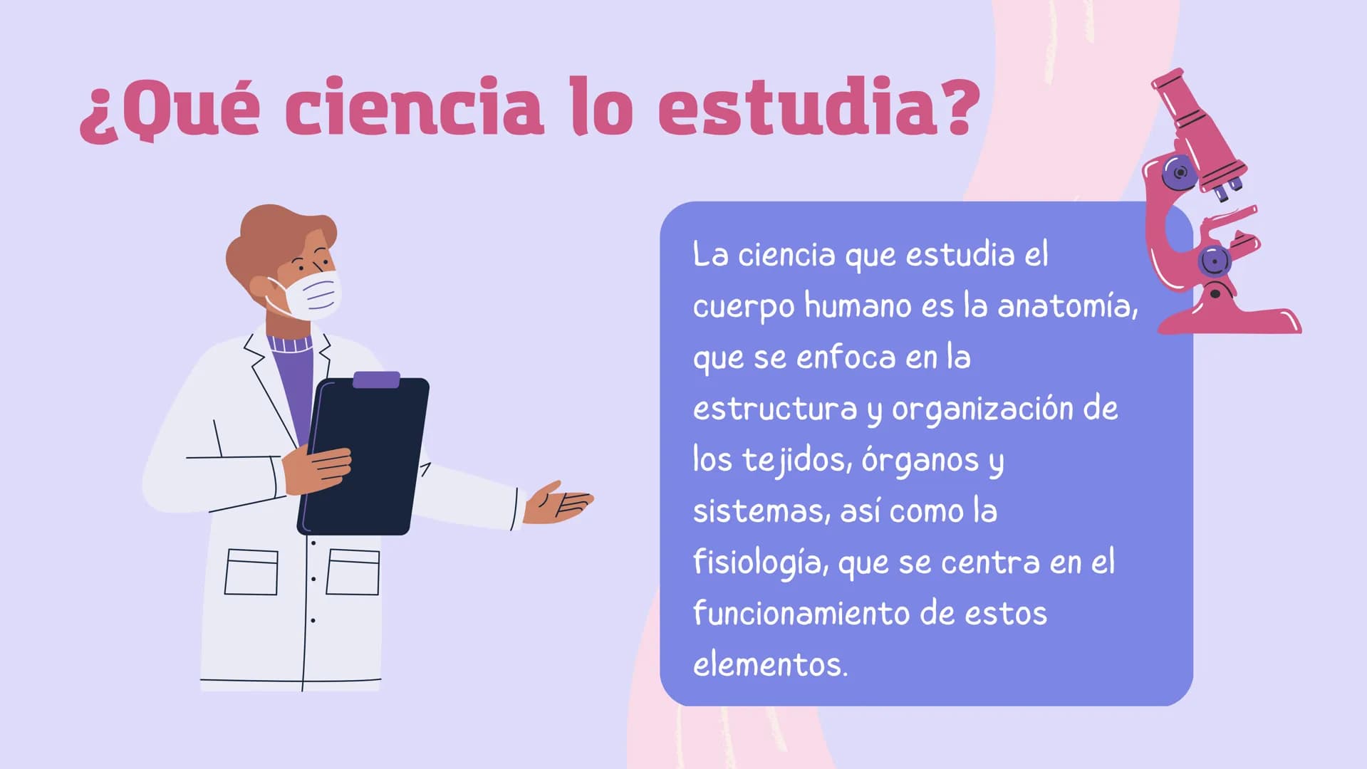 El
funcionamiento
del cuerpo
humano Contenidos

1. Conoce el cuerpo humano
2. ¿Qué ciencia lo estudia?
3. Las células
4. Los sistemas # Cono