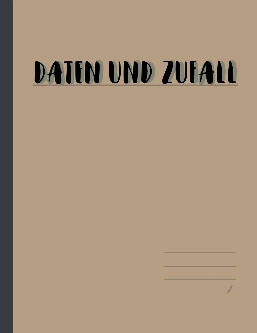# DATEN UND ZUFALL # Ereignisse

Die Menge allermöglichen Ereignisse eines
Zufallsexperiments nennt man
Ergebnisraum Ω.
[Ω- lies: Omega]

Er