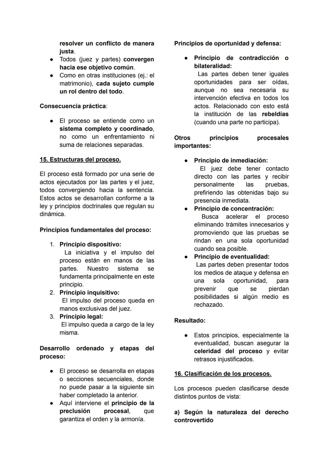 # 1. Elementos del derecho procesal

Mario Casarino, TOMO III, pág 19 - 32

# EL PROCESO Y LAS PARTES

I. El proceso

13. Concepto.

¿Qué es
