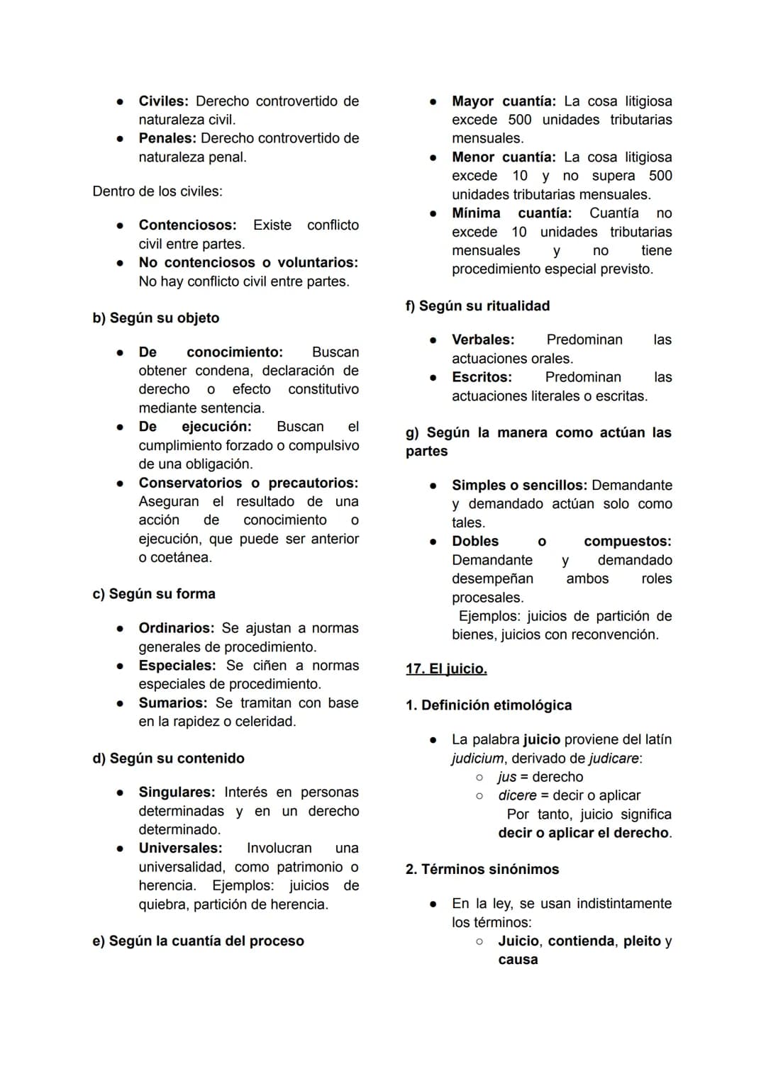 # 1. Elementos del derecho procesal

Mario Casarino, TOMO III, pág 19 - 32

# EL PROCESO Y LAS PARTES

I. El proceso

13. Concepto.

¿Qué es