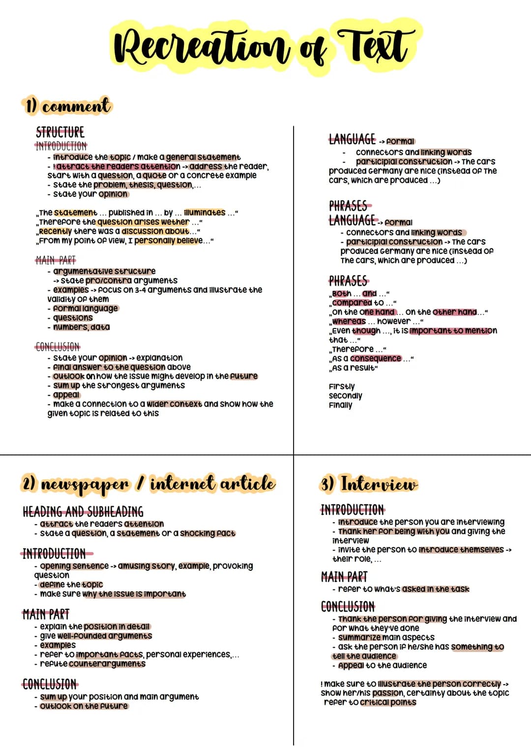 
<h2>Text Types</h2>
<h3>Non-fictional Text Analysis</h3>
<p>The analysis of non-fictional texts is a key component of the Englisch Abitur 2