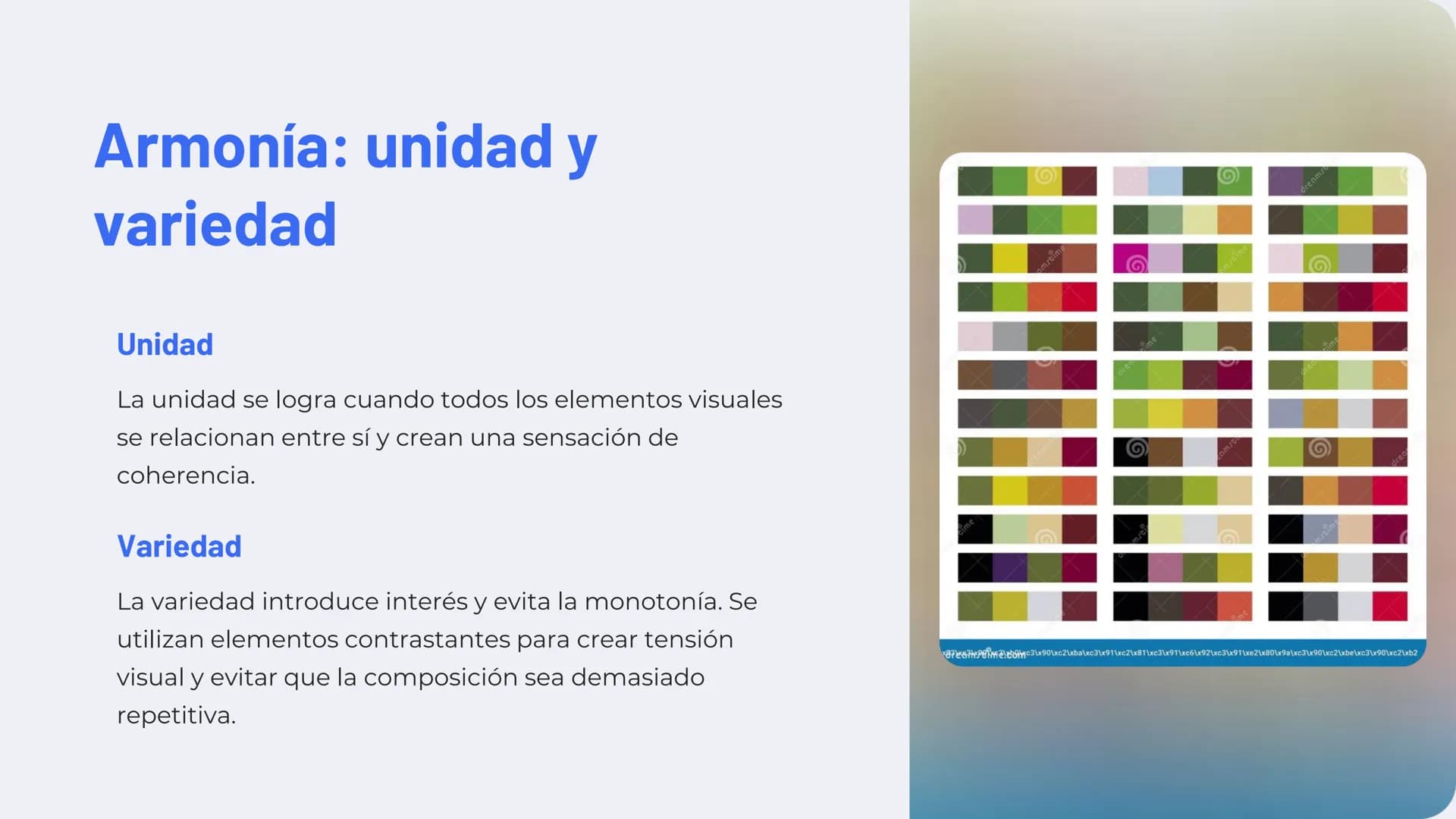 # Introducción a los
principios de
composición

La composición es la organización de los elementos
visuales en una obra de arte. Es un proce