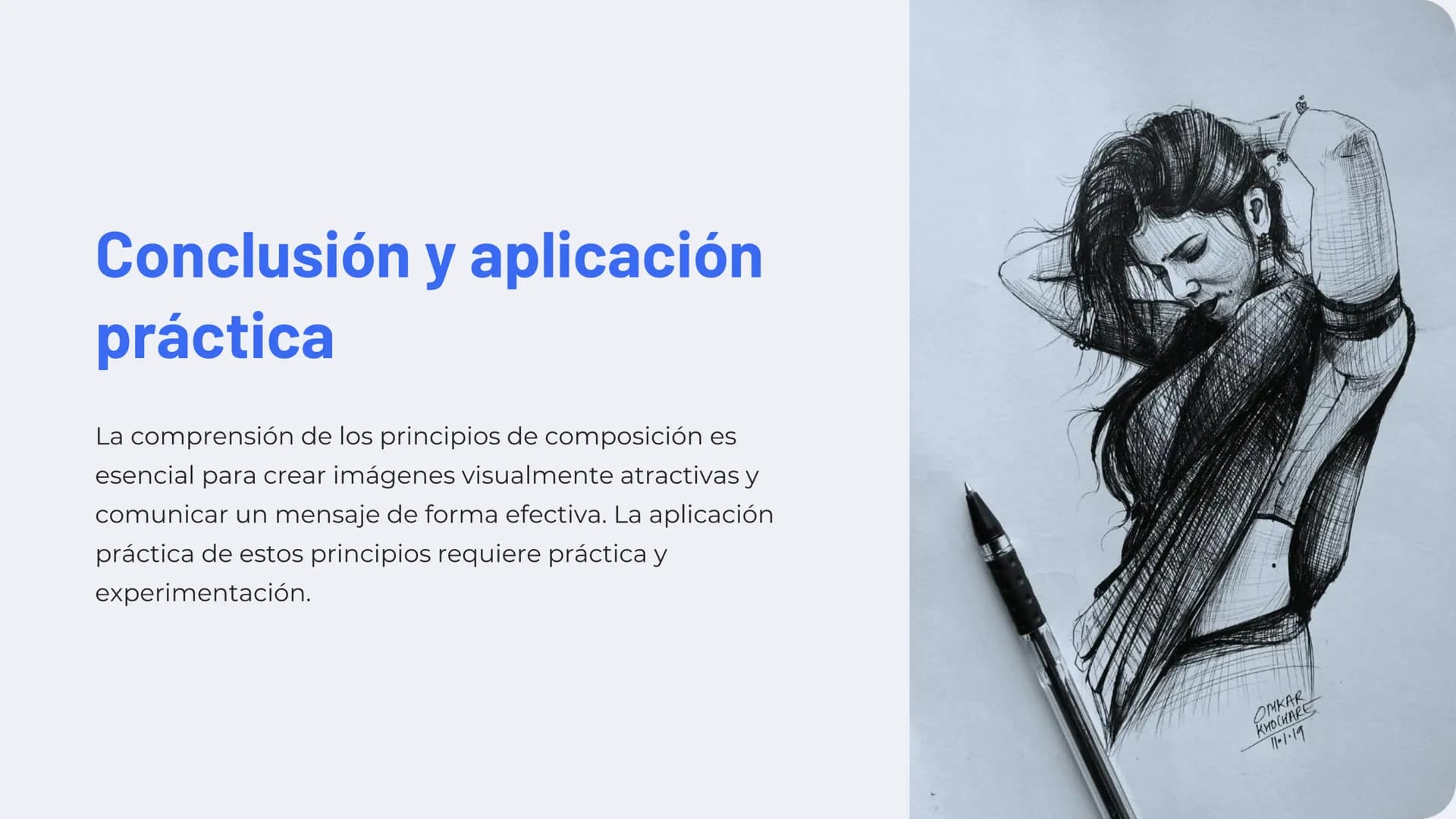 # Introducción a los
principios de
composición

La composición es la organización de los elementos
visuales en una obra de arte. Es un proce