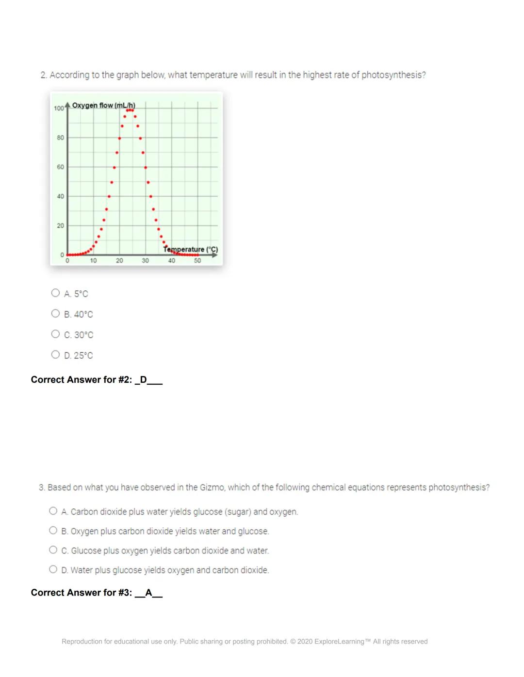 # Gizmos

Name: Katie Whitson 1st hour

Date: 9-30-2020

## Student Exploration: Photosynthesis Lab

Directions: Follow the instructions to 