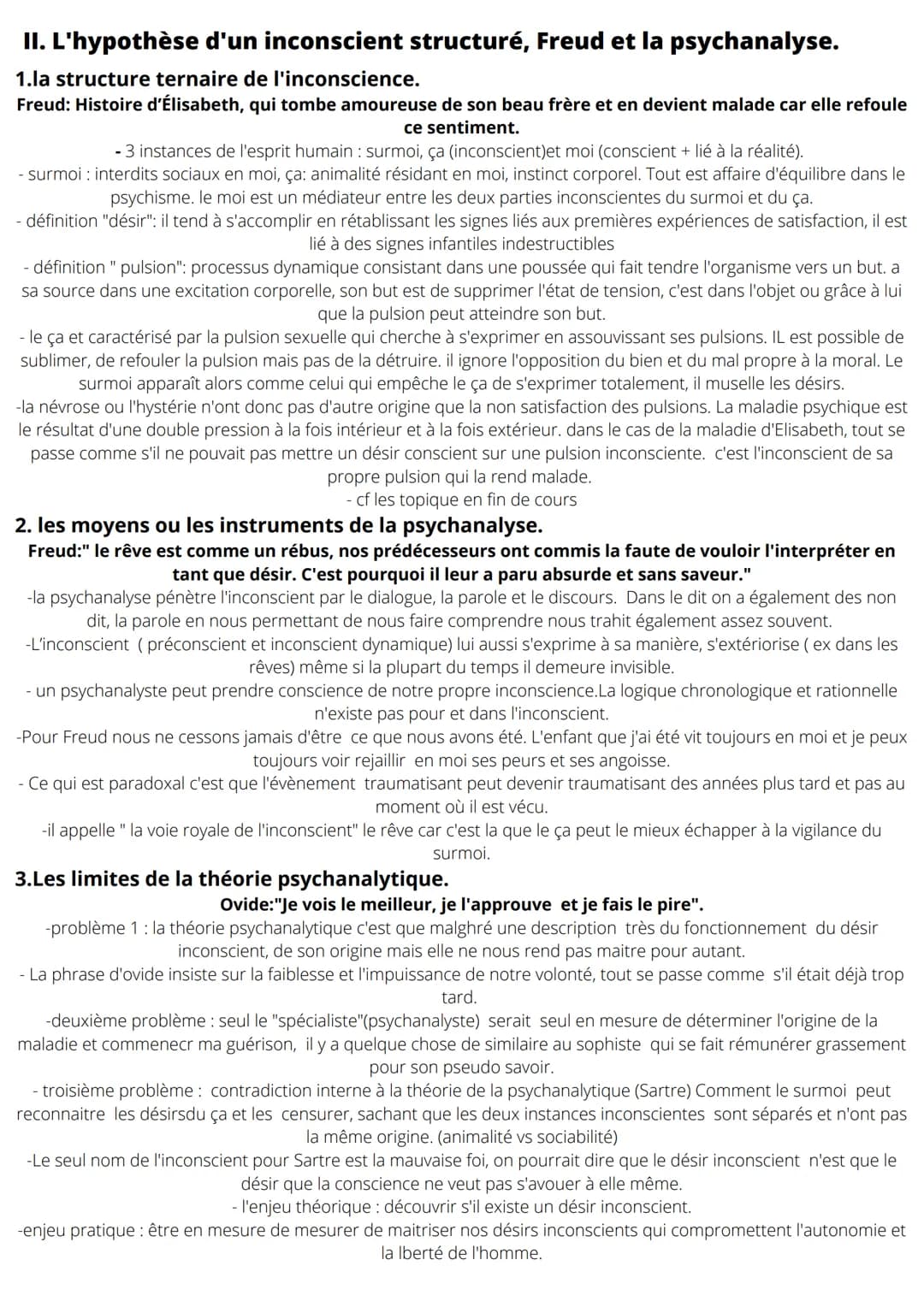 # chapitre 6: un désir peut il être inconscient?
@margot.dps

définition de "un": dès lors qu'il y en a un alors je ne suis plus libre
défin