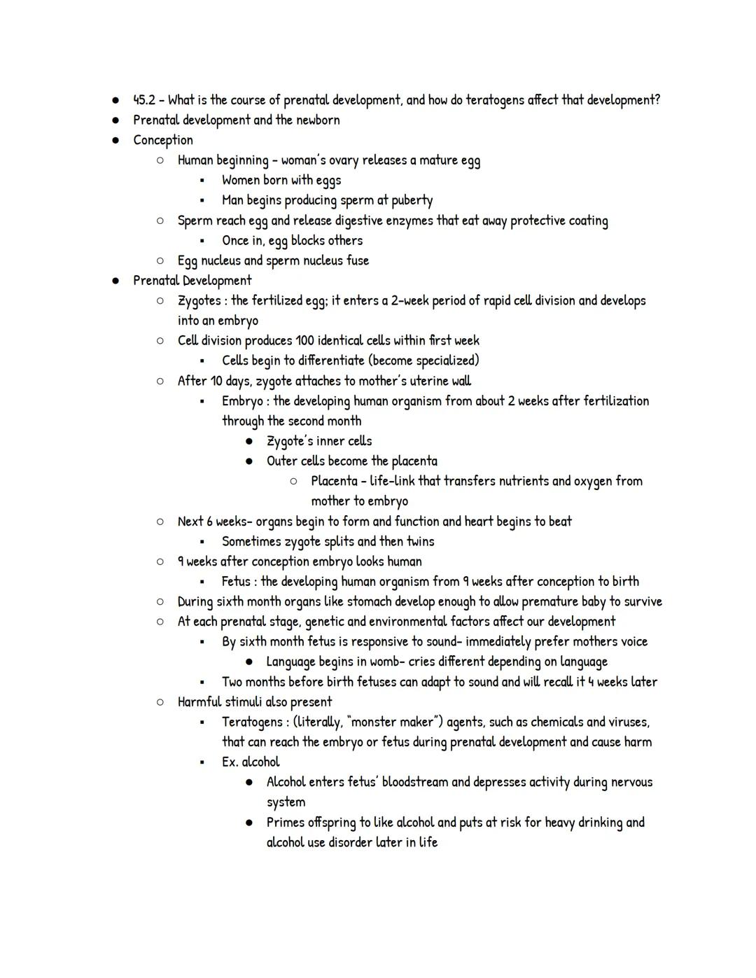 # UNIT 9: Developmental Psychology

Module 45: Developmental Issues, Prenatal Development, and the
Newborn

*   45.1 - What three issues hav