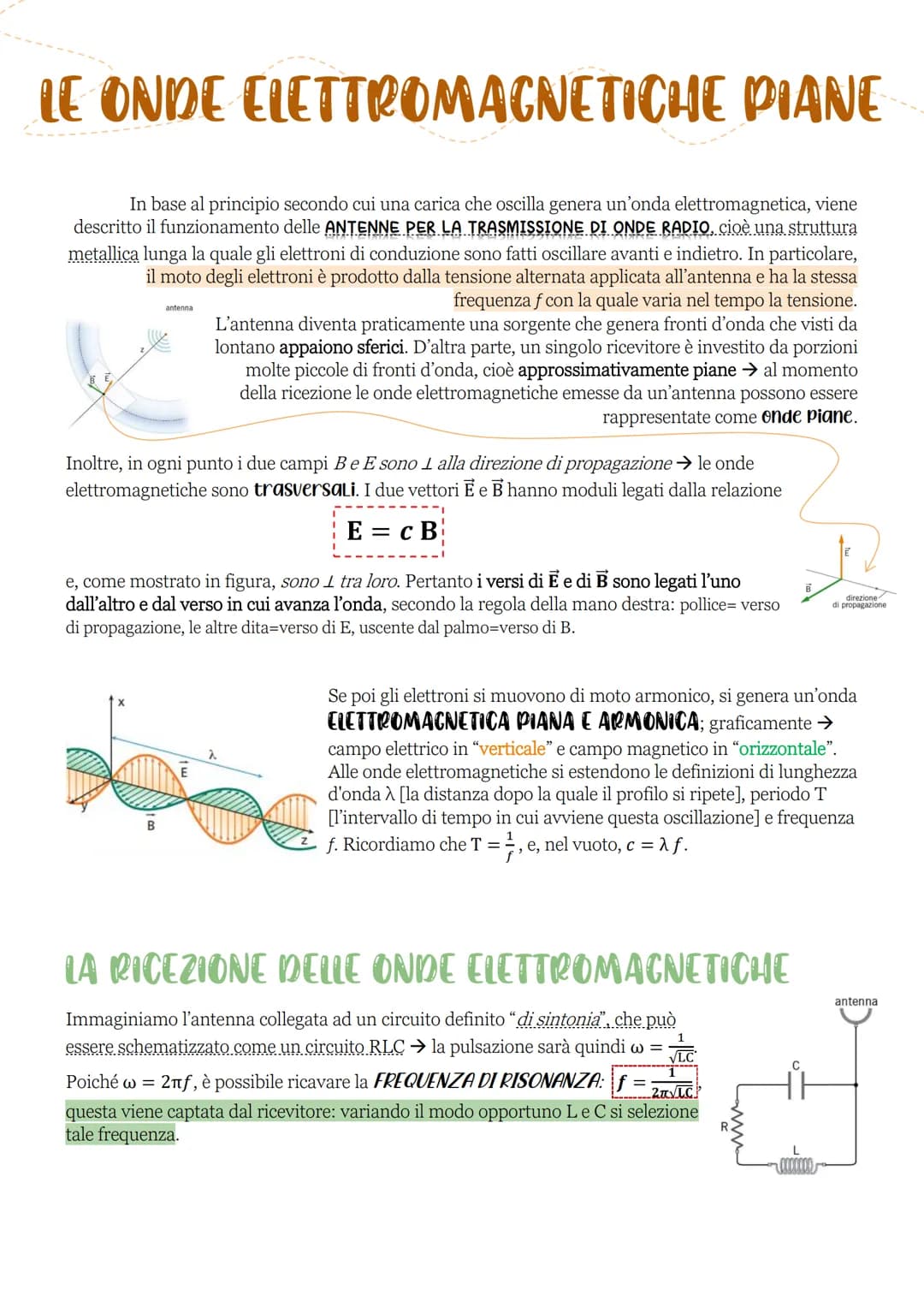 -B.P.

# LE ONDE

# ELETTROMAGNETICHE

Il movimento di una carica elettrica che oscilla avanti e indietro tra due punti genera:

→ un CAMPO 
