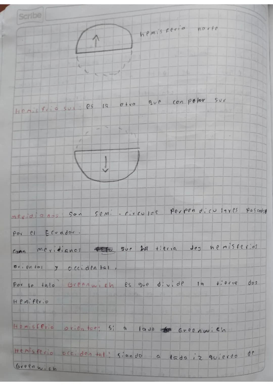Scribe
Sistema de coordenadas geograficas
el un sistema que referita Lual vier Poto dog
coo ropnadas 11ama da la titud (qup va de nor te a s