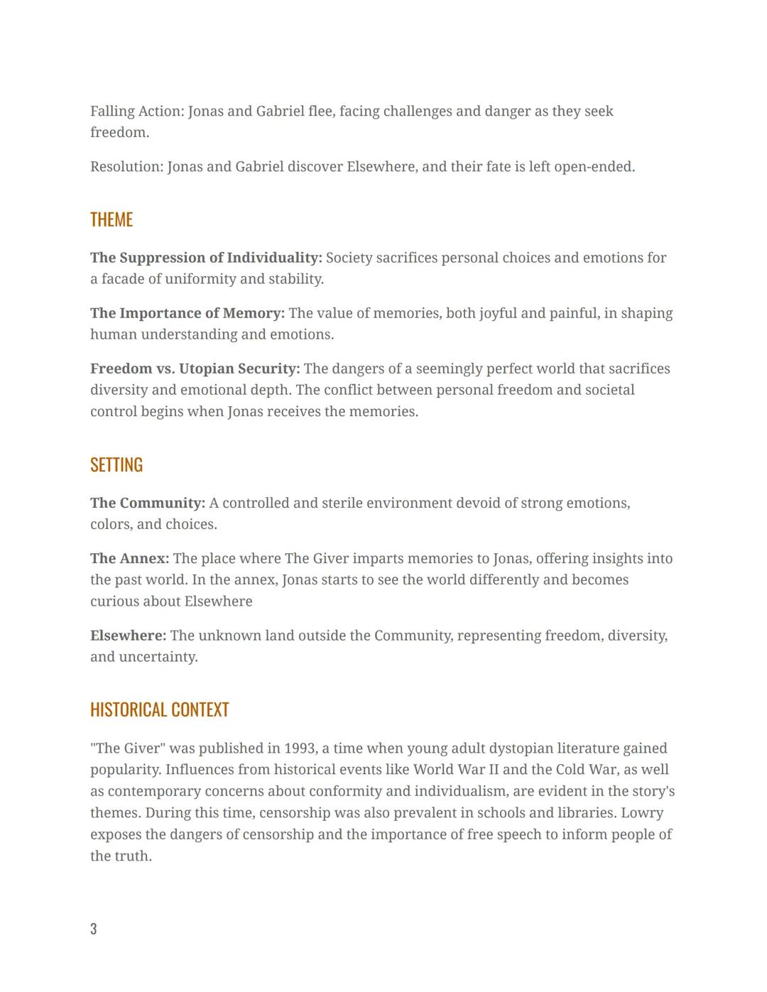 # THE GIVER

Overview of the book
By Lois Lowry

SUMMARY

"The Giver" is a dystopian novel set in a seemingly perfect but controlled society