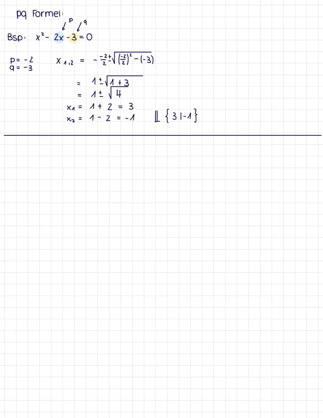 Mathe Lernzettel

Einfache quadratische Gleichungen

Ausklammern:
= ax²+bx = 0
(=) x (ax+b)= 0
(=) $x_1$ = 0 v ax+b=0 l-b
 ax = -b
 ١٠٩
 x =